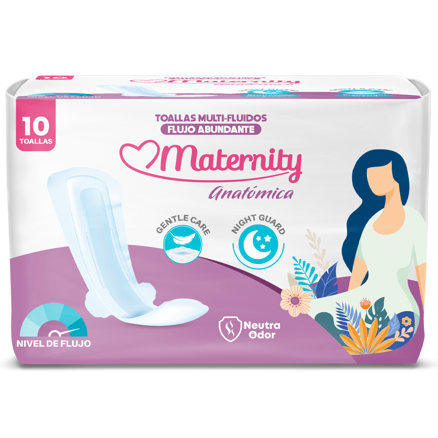 Toalla Multifluido Anatómica MATERNITY X 10 Uds