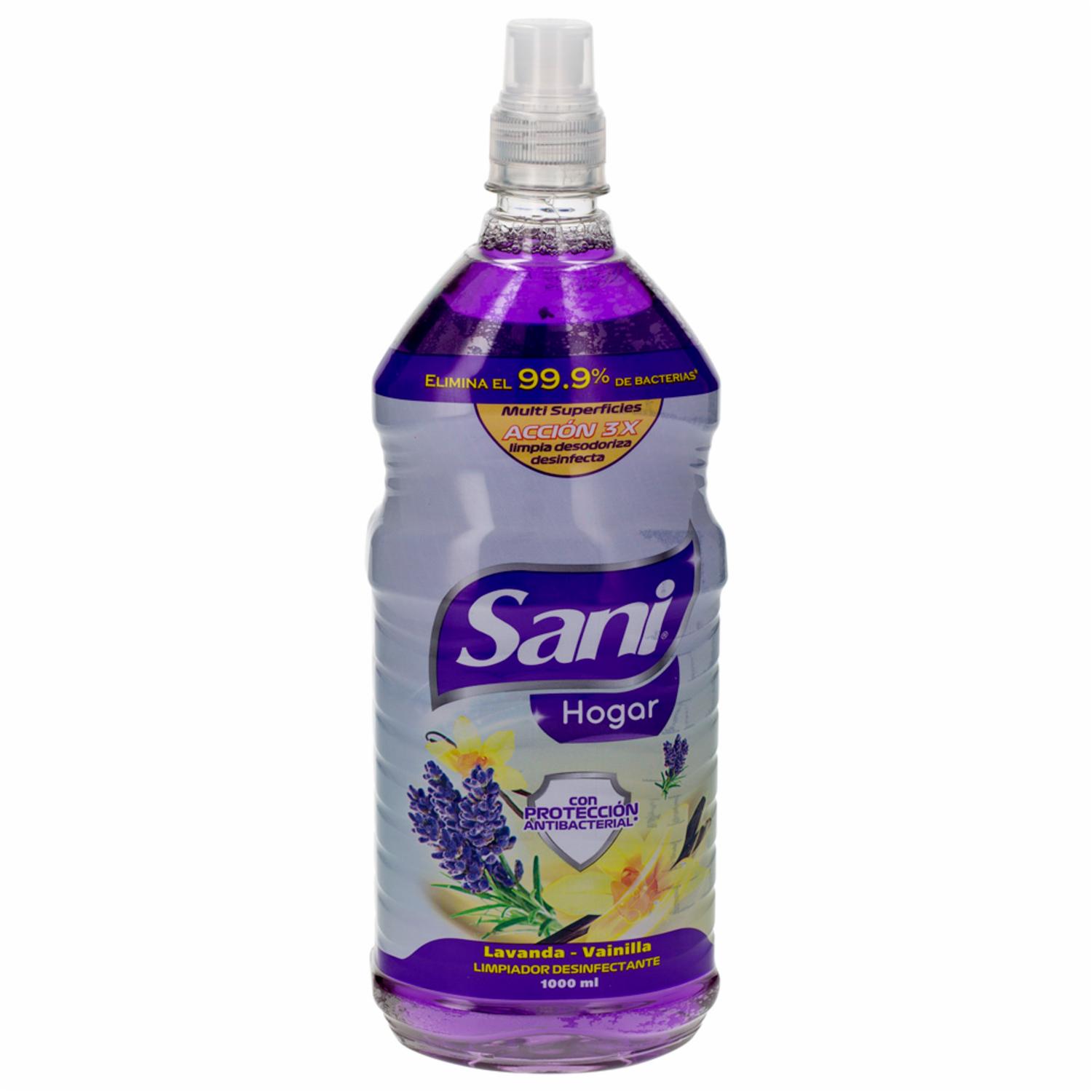 Limpiador Desinfectante Fragancia Lavanda Vainilla SANI HOGAR 1000 Ml