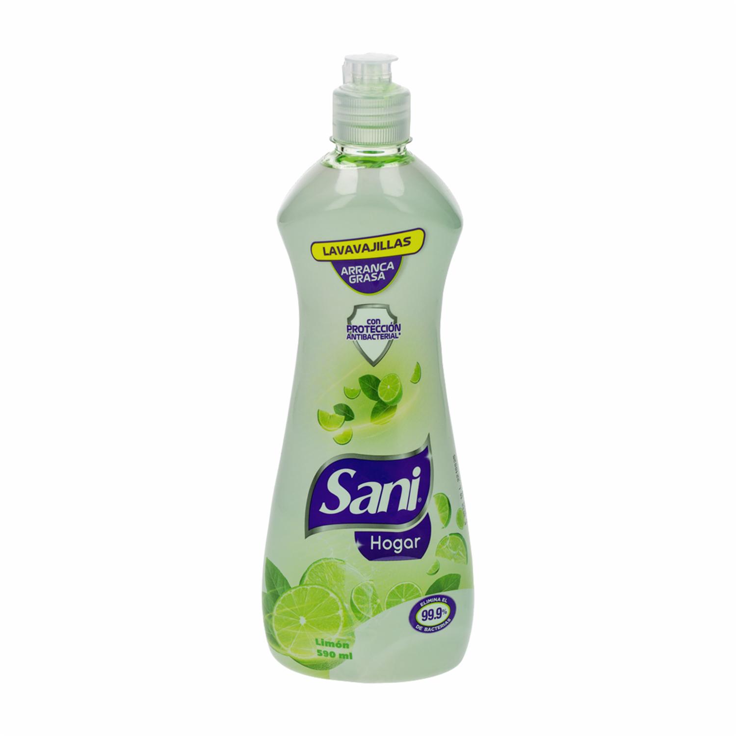 Lavavajilla Líquido limón SANI HOGAR 590 Ml