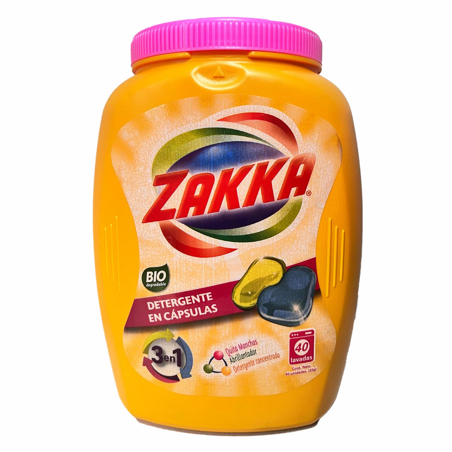 Detergente En Cápsulas ZAKKA X 40 Uds