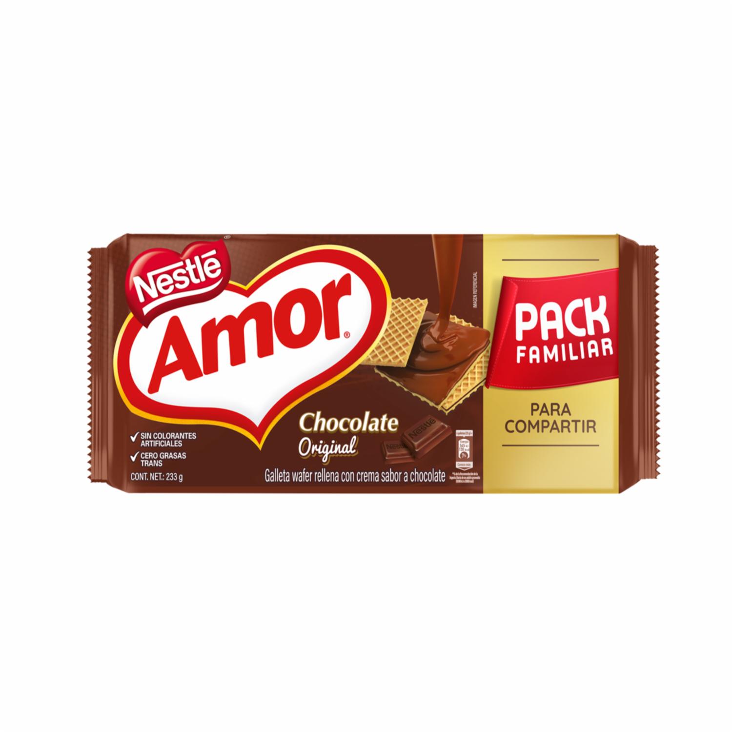 Galletas Waffer Chocolate AMOR 233 G
