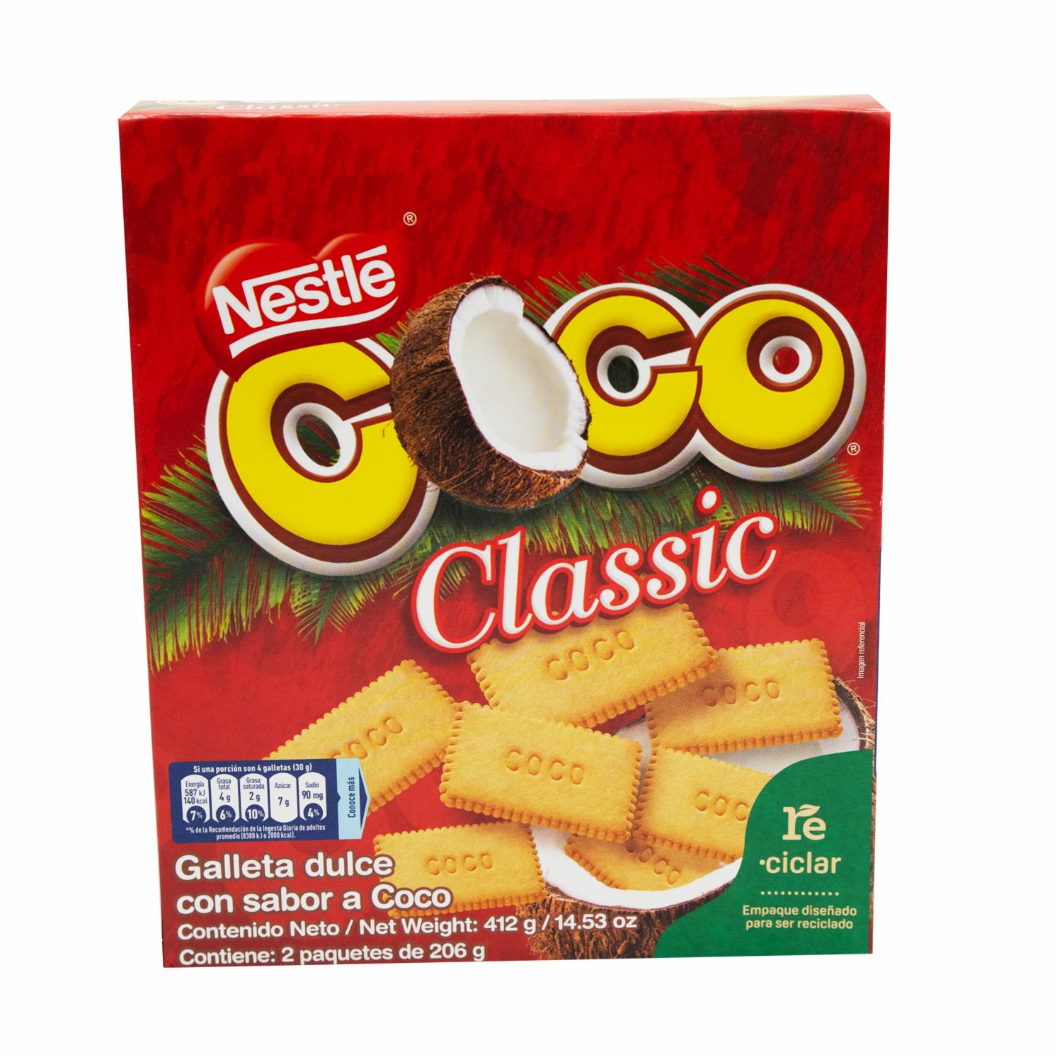 Galleta Dulce Sabor A Coco NESTLÉ 412 G