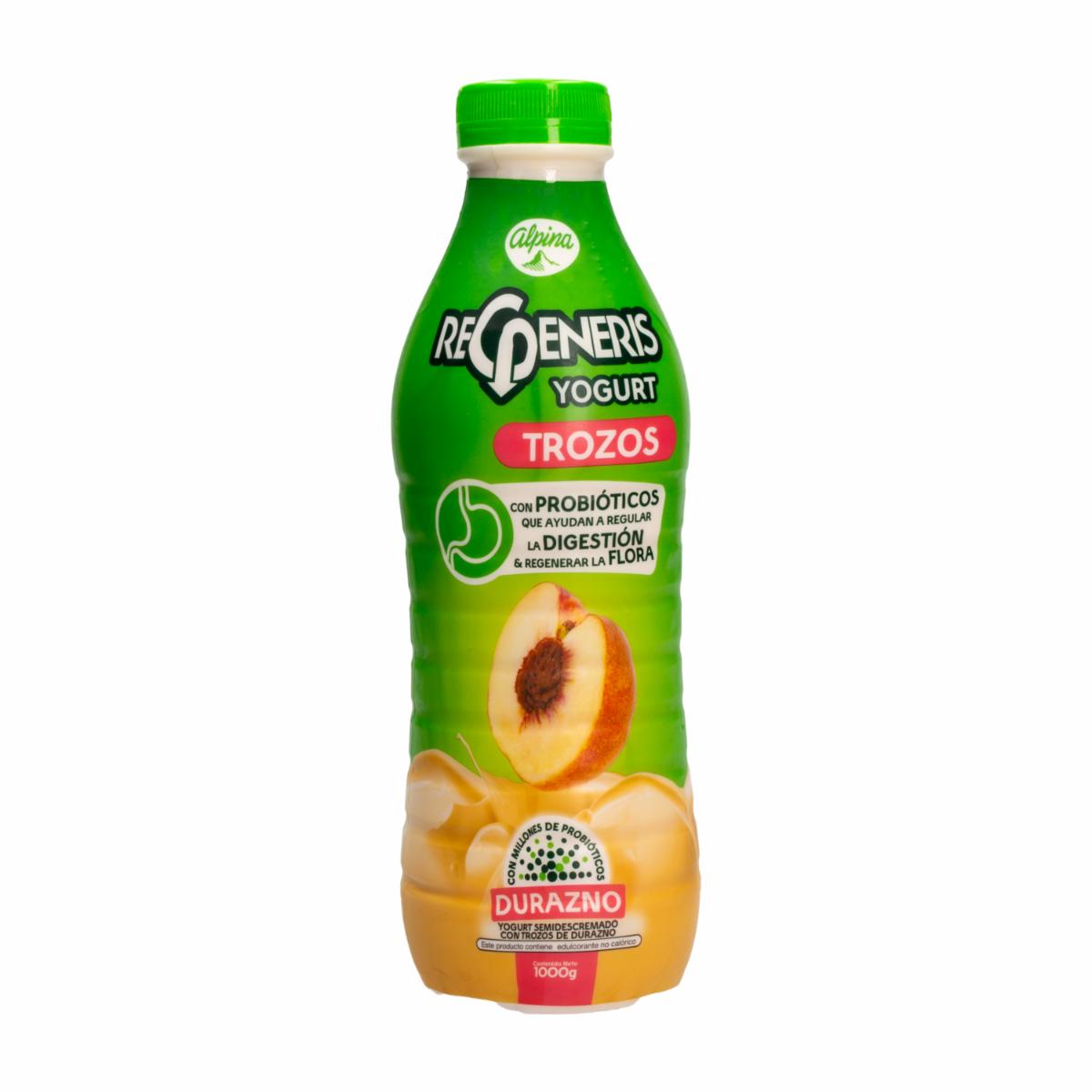 Yogurt Trozos Durazno REGENERIS 1000 G