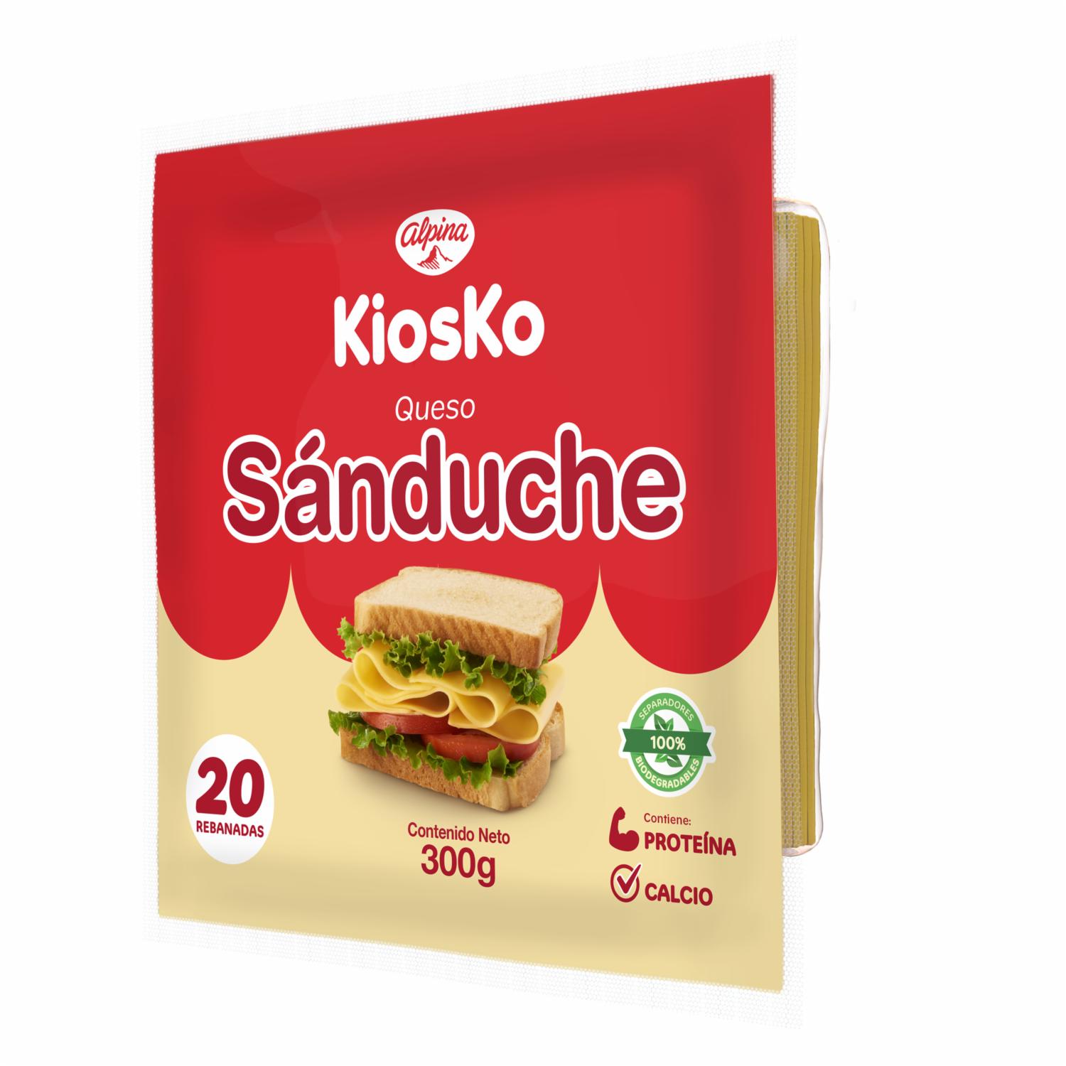 Queso Sanduche Lonjas KIOSKO 300 G