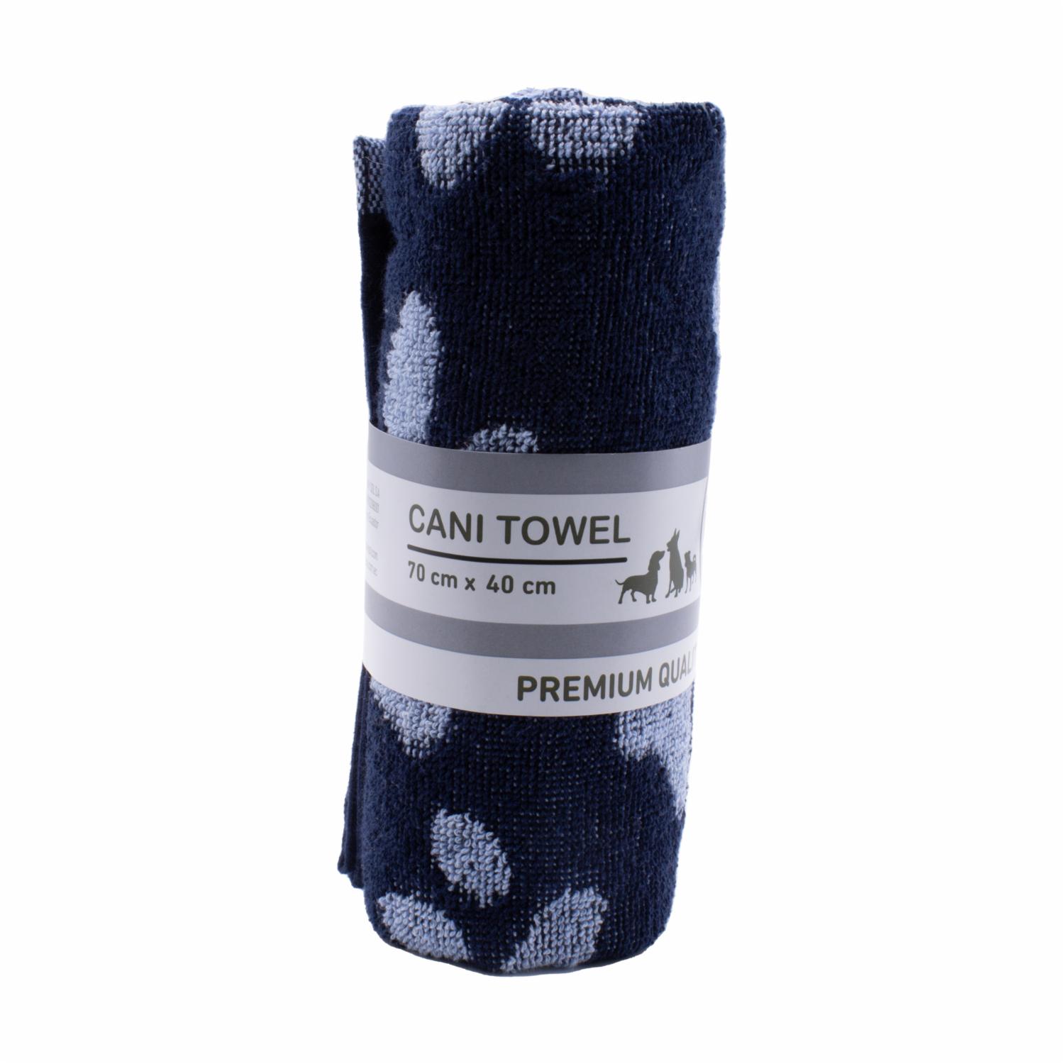 Toalla Para Mascota Cani Pequeña Azul Celeste Diseño Patitas CANI Unidad