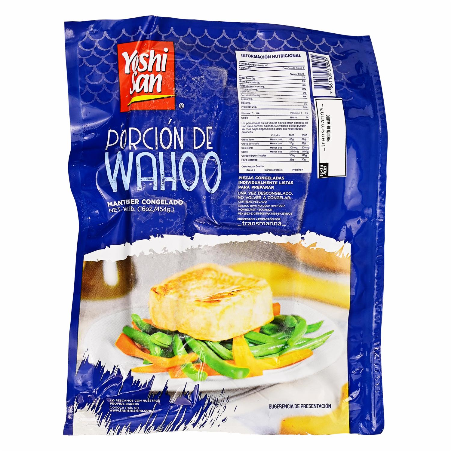 Wahoo Pescado Porción YOSHI SAN 454 g