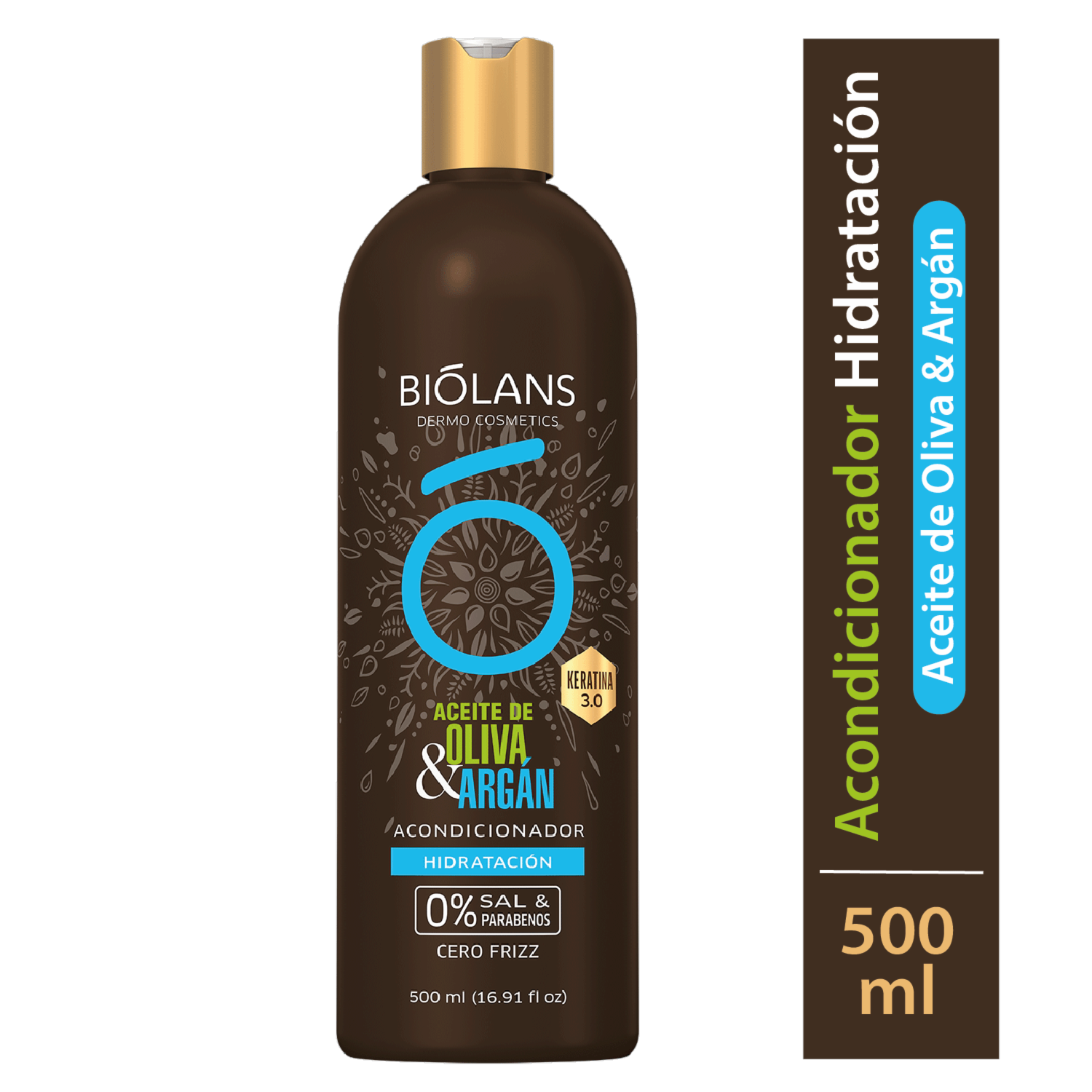 Acondicionador De Cabello Aceite de Oliva & Argán BIÓLANS 500 Ml