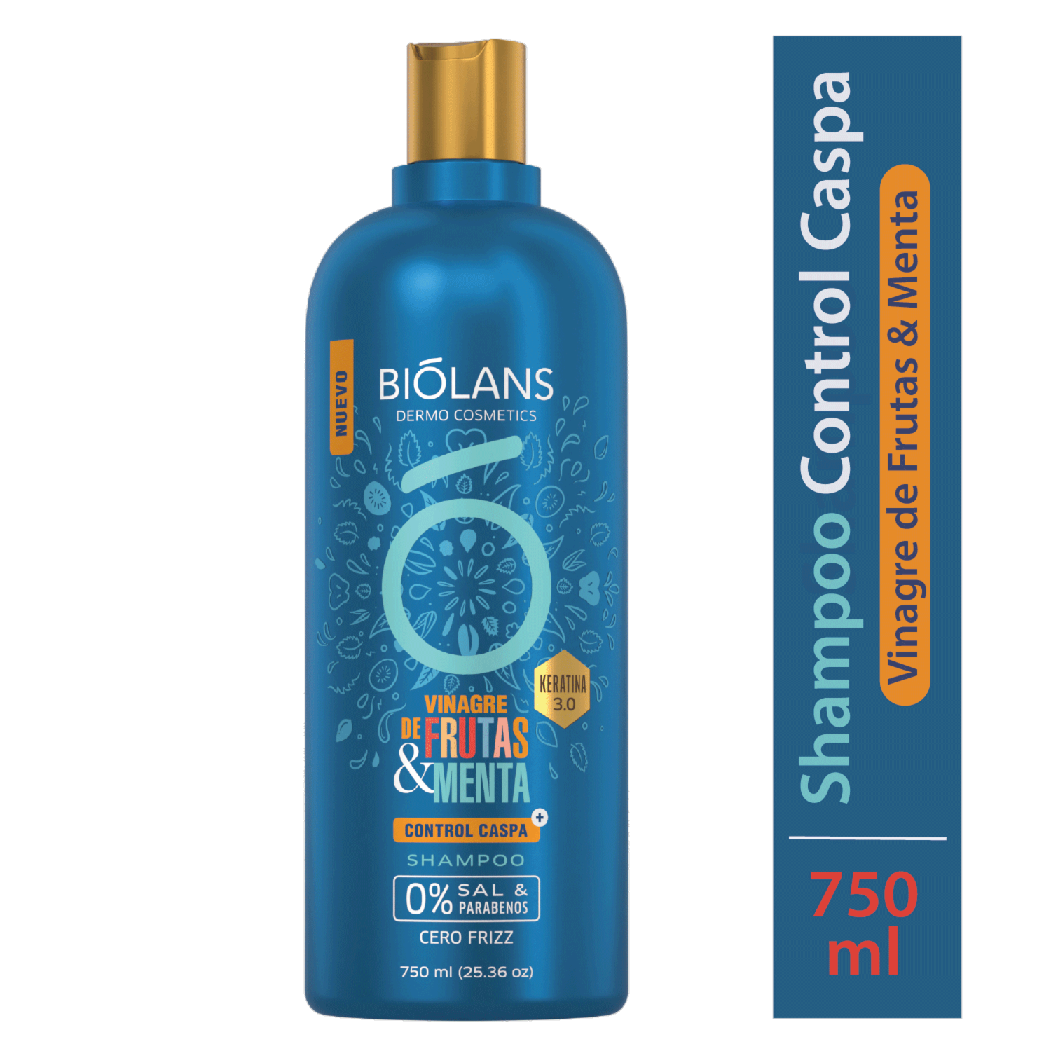 Shampoo De Cabello Control Caspa BIÓLANS 750 Ml