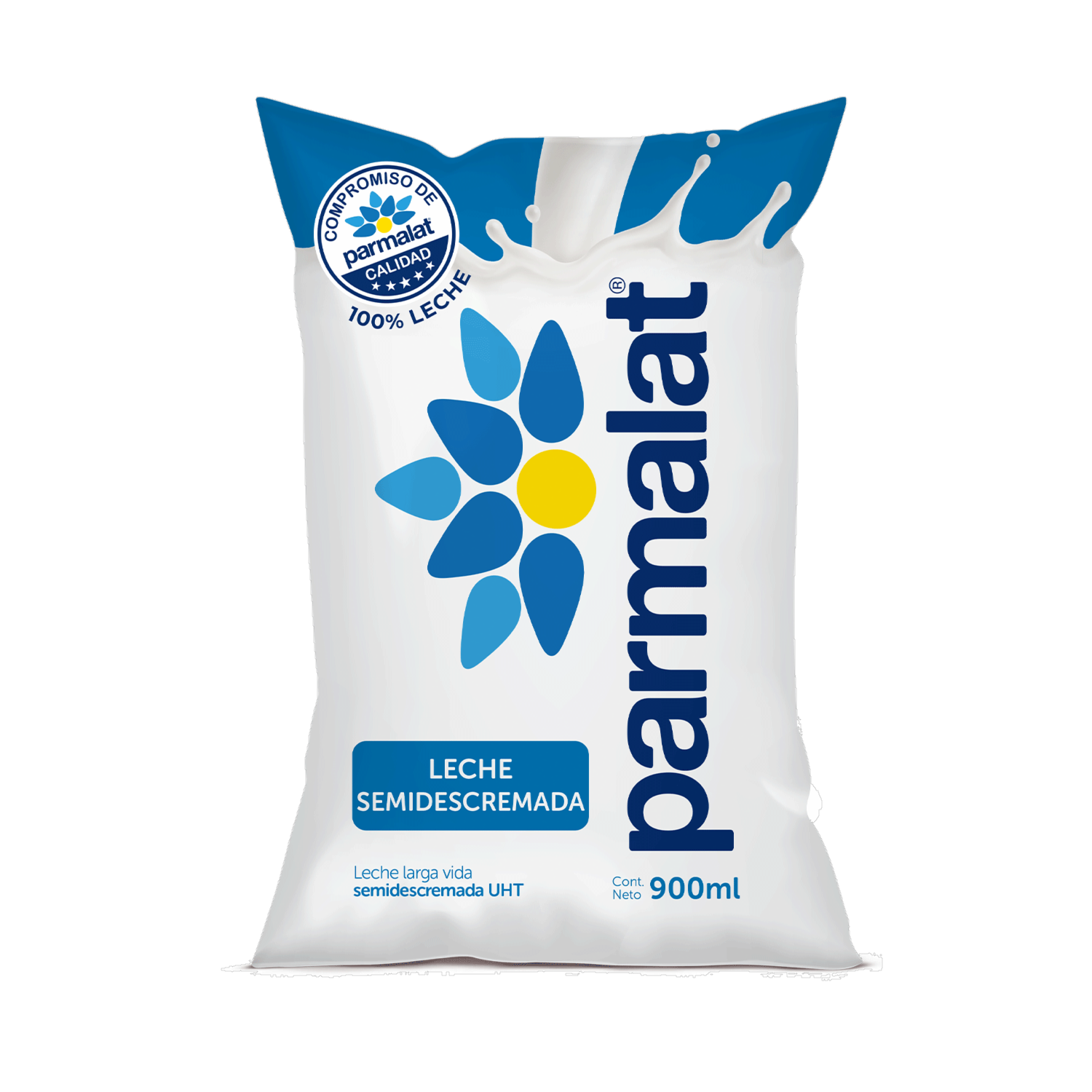 Leche Semidescremada En Funda PARMALAT 900 Ml