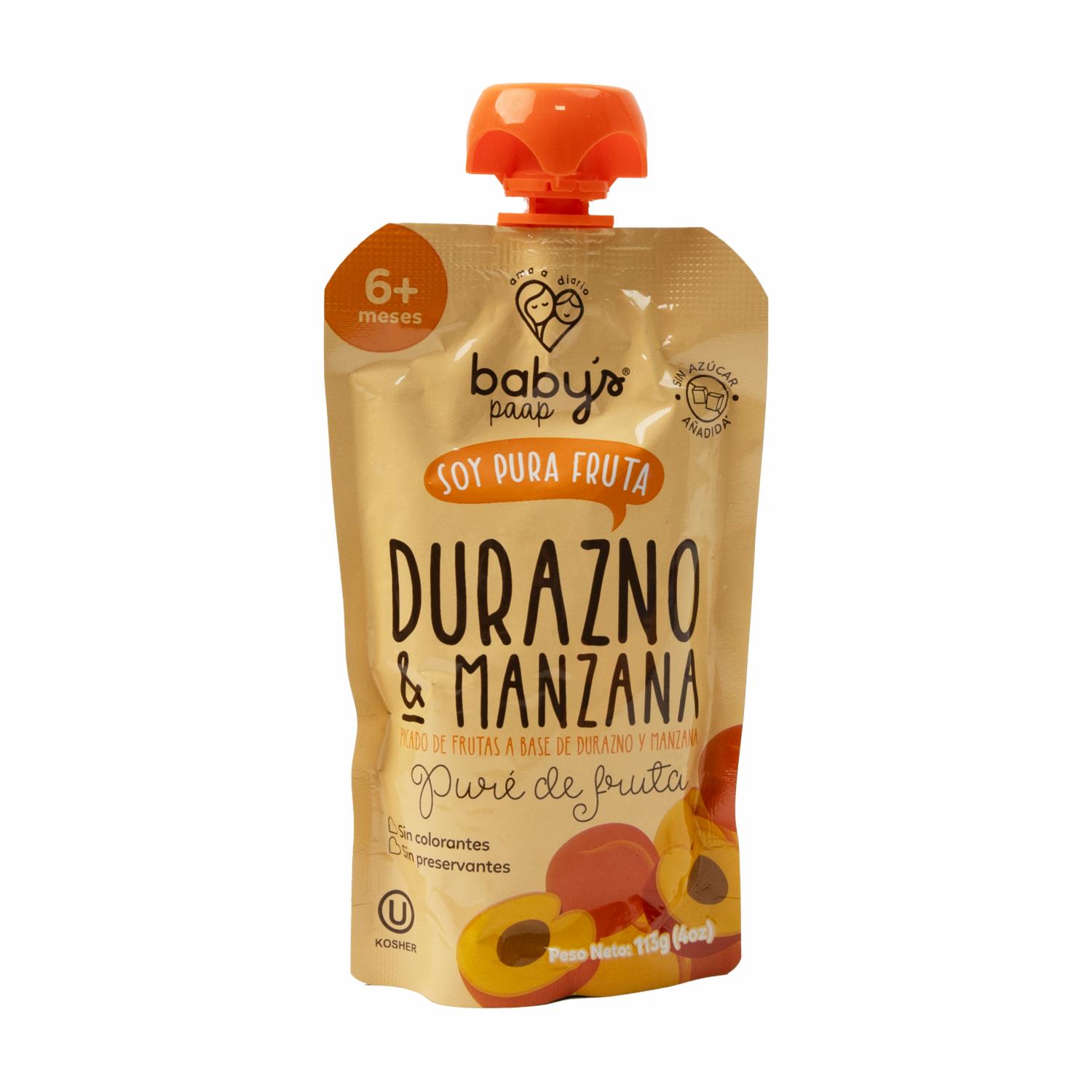 Compota Sabor A Durazno Y Manzana BABY’S 113 G