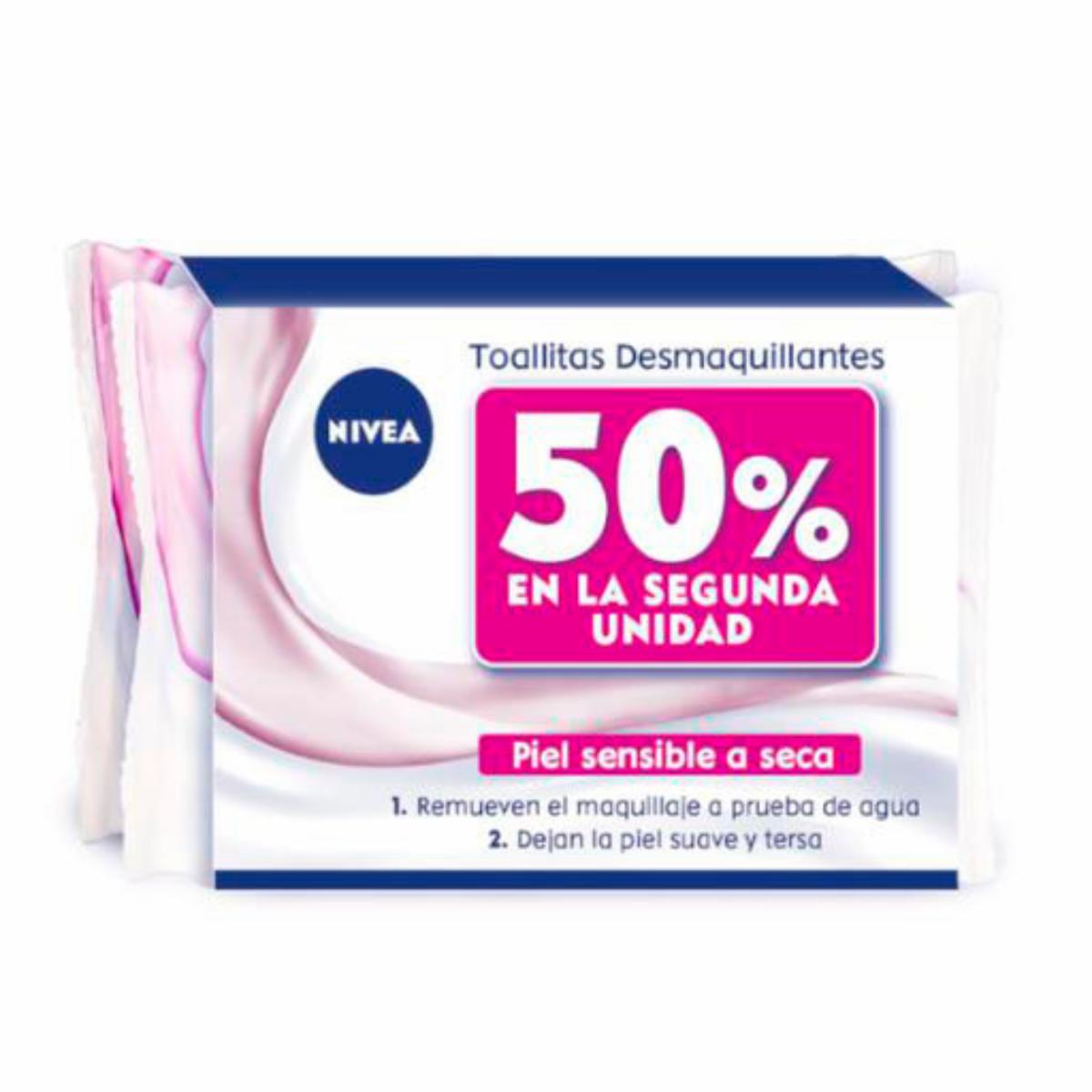 Toallitas Desmaquillantes Sensible 2X1 NIVEA Paquete