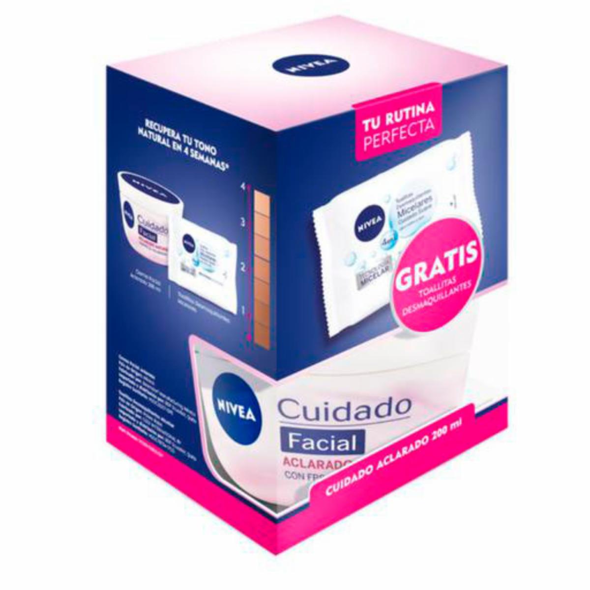 Set De Cuidado Facial De Cuidado Nutritiva+Toallitas Desmaquillantes NIVEA 200 Ml