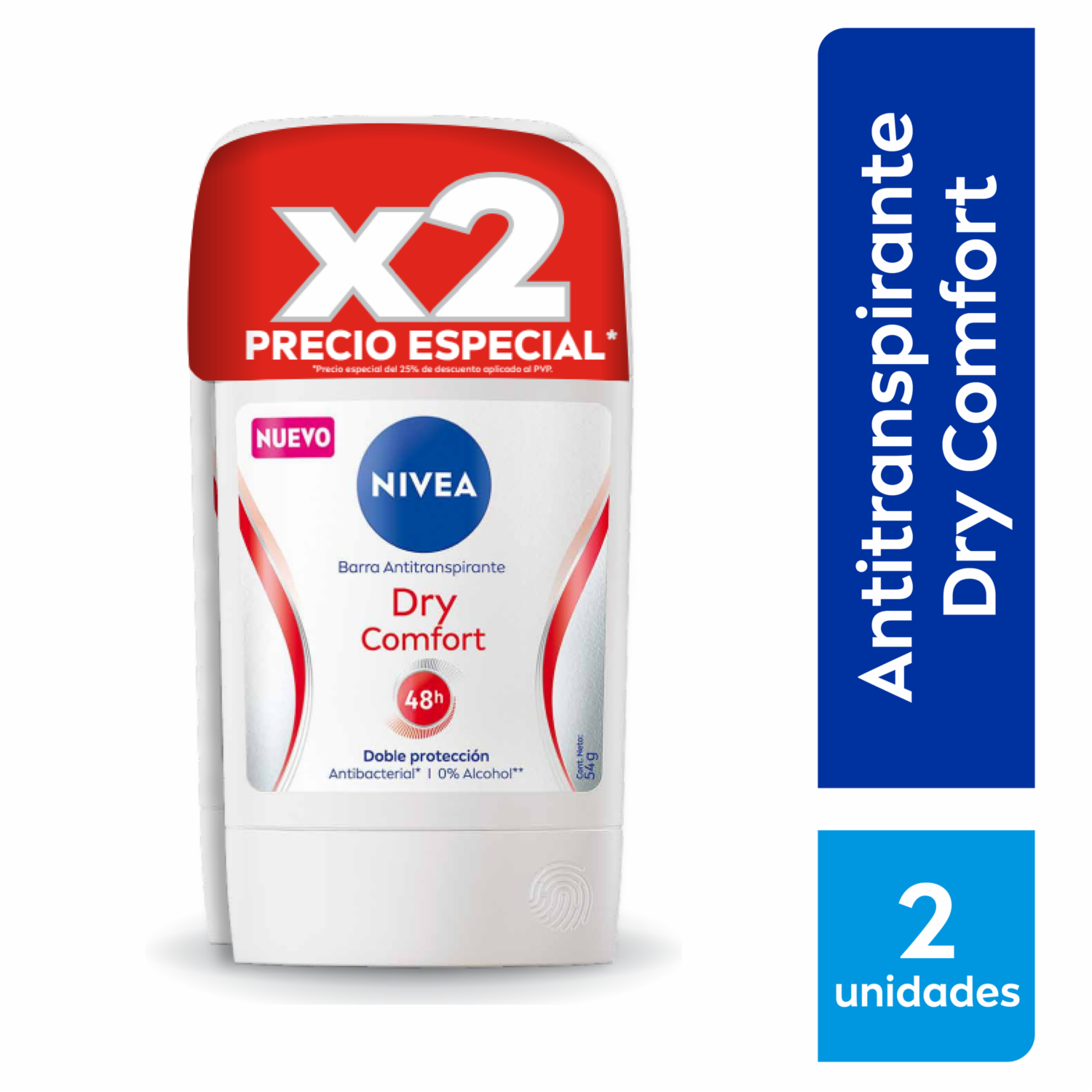 Desodorante En Barra Para Dama Dry Confort NIVEA 100 G