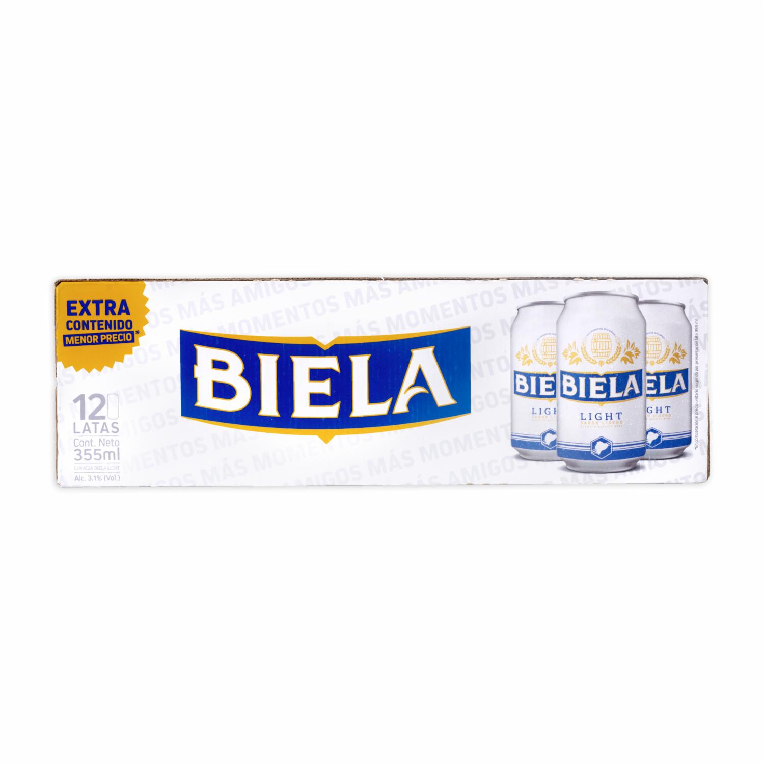 Cerveza Light Reserva Lata BIELA 12 X 355 ML