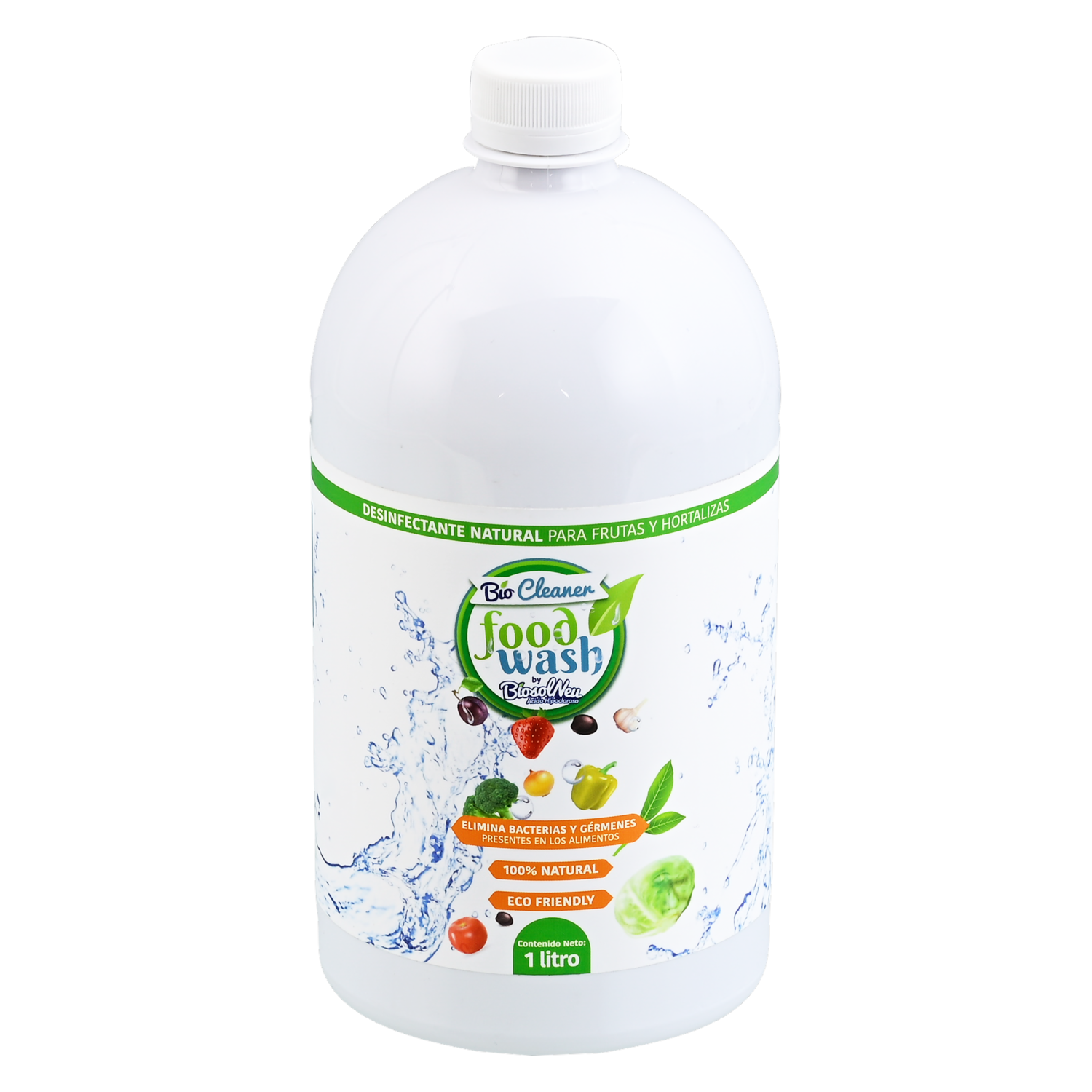 Desinfectantes Food Wash Natural Frutas Y Verduras BIO CLEANER 1 LITRO