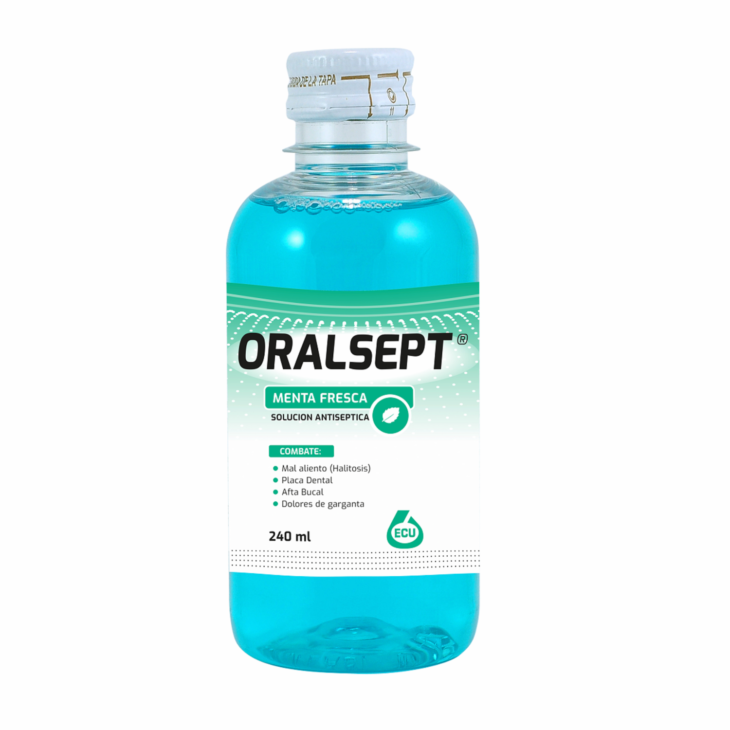 Enjuague  Bucal Sabor A Menta ORALSEPT 240 Ml