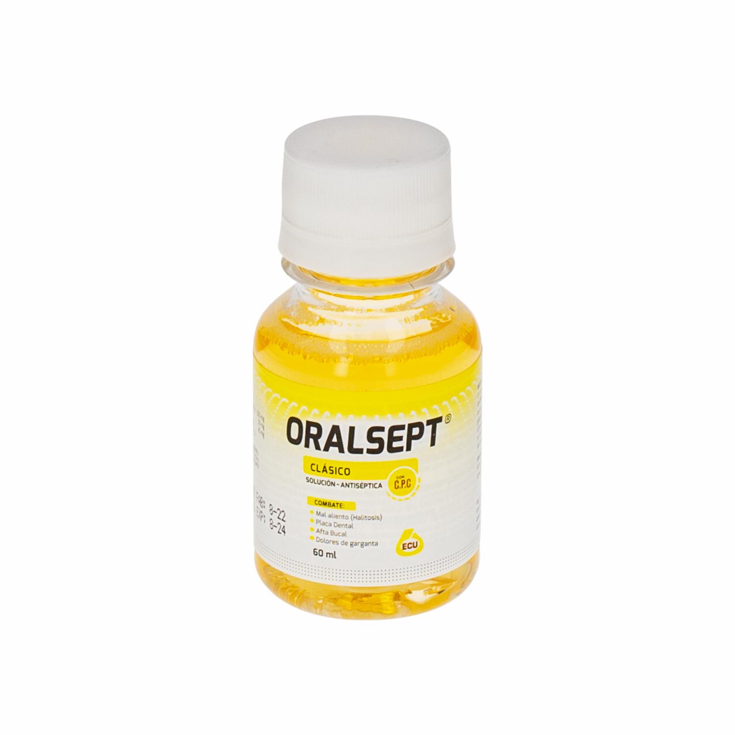 Enjuague  Bucal Clásico ORALSEPT 60 Ml