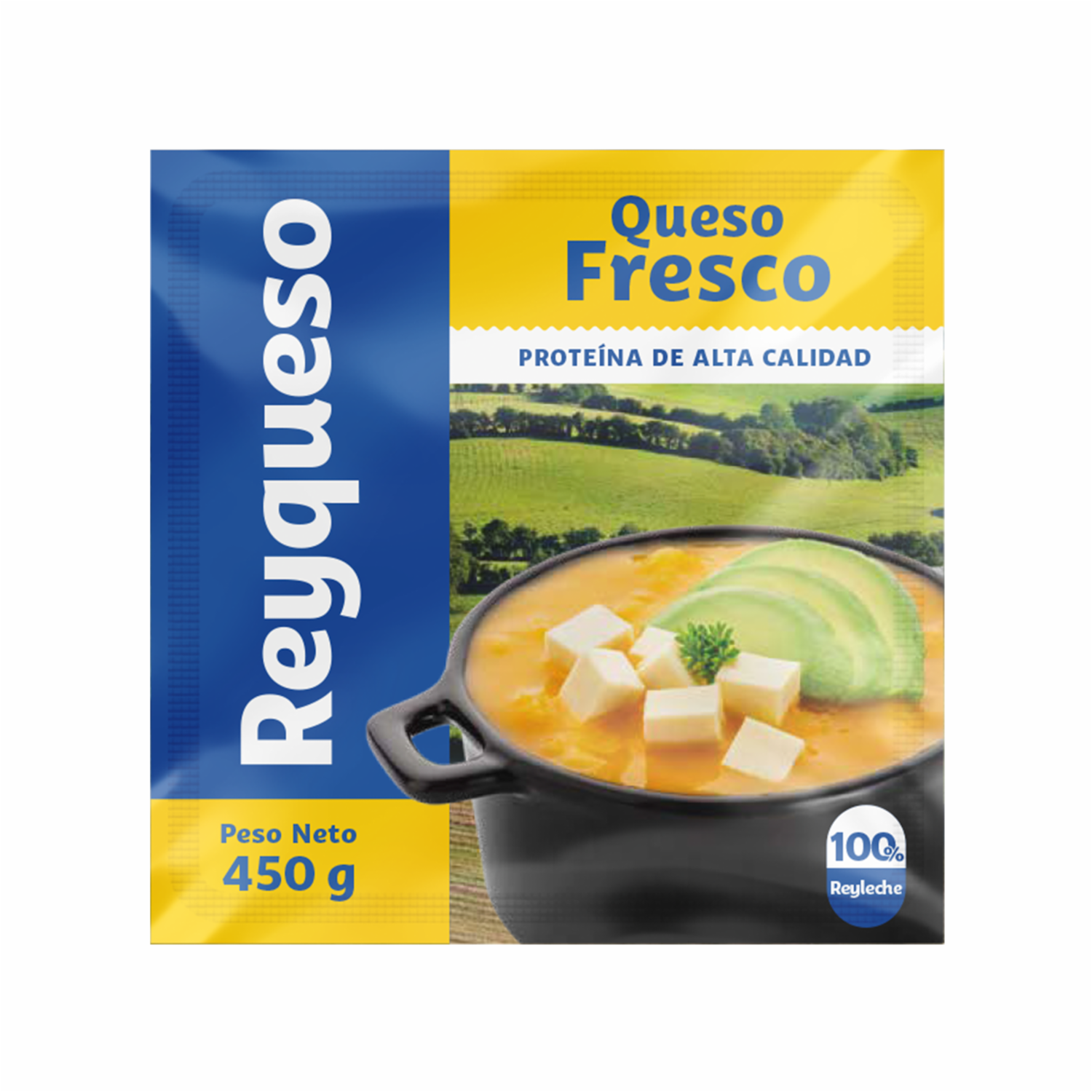 Queso Fresco Proteína De Alta Calidad REYQUESO 450 G