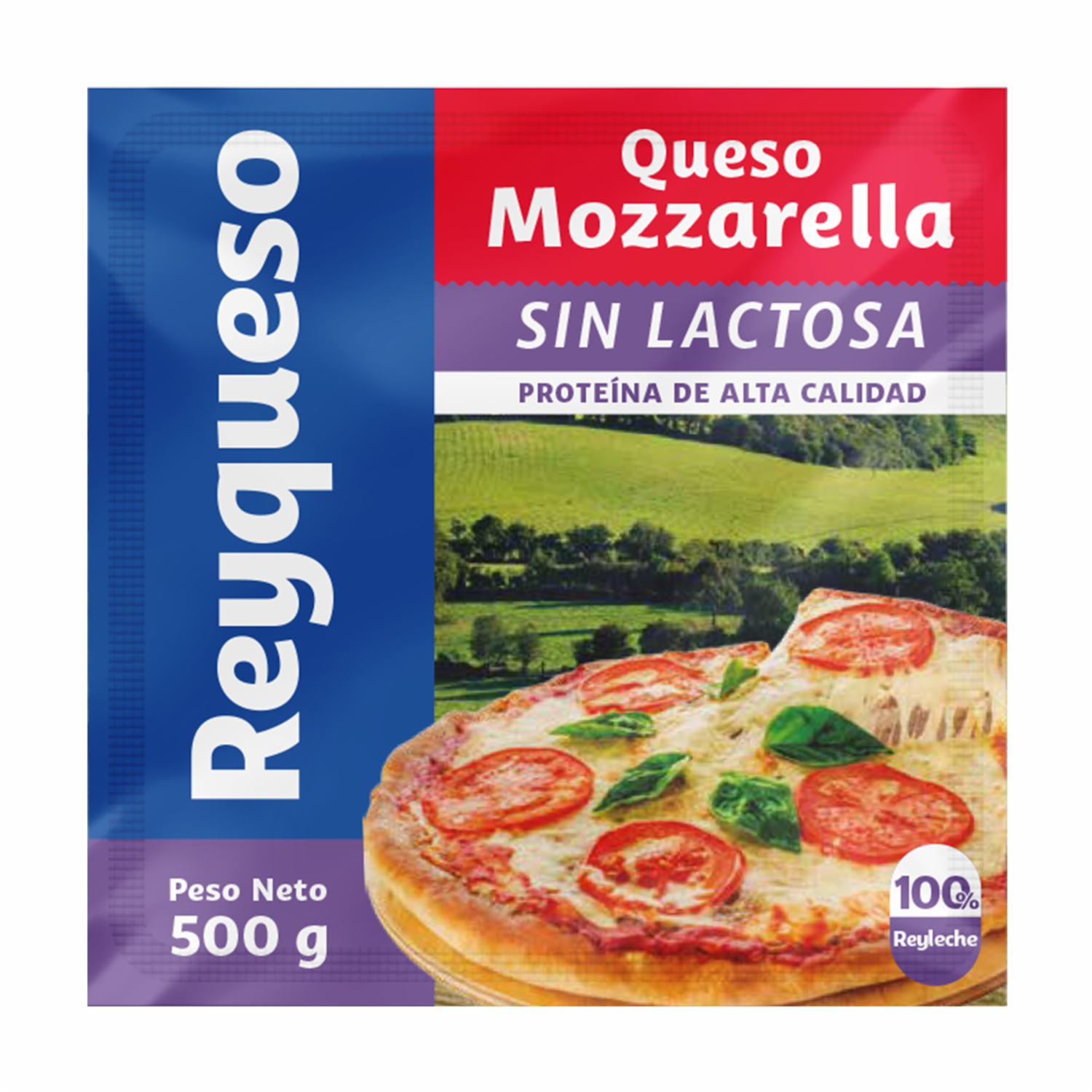 Queso Mozzarella Deslactosado REYQUESO 500 G