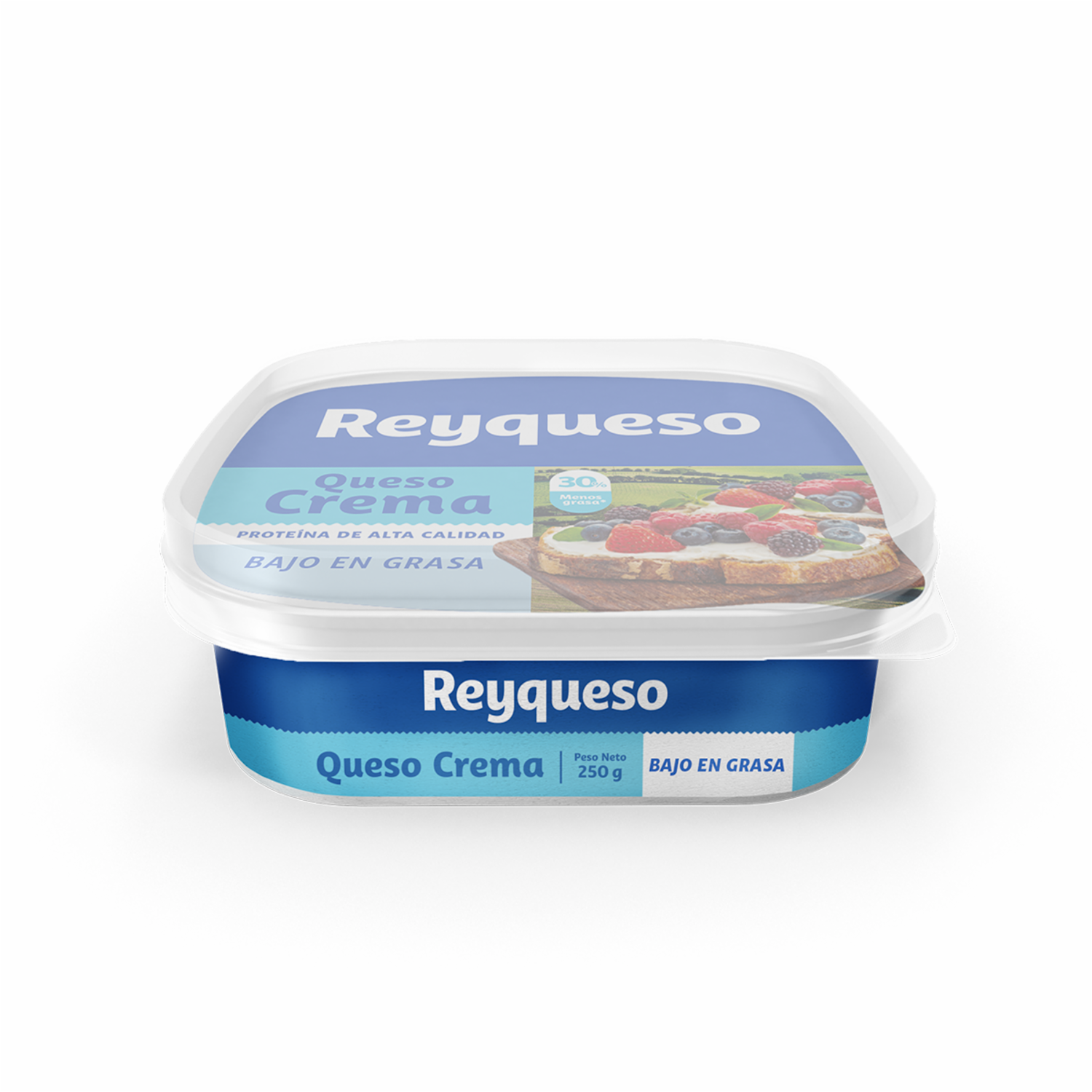 Queso Crema Reducido En Grasa REYQUESO 250 G