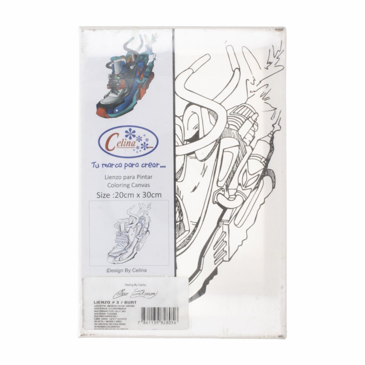 Lienzo Pre-Impreso, Surtido CELINA 20X30