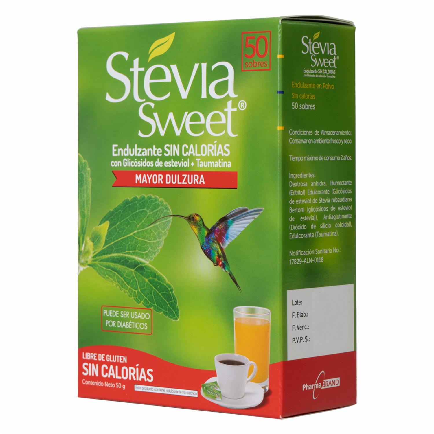 Endulzante Natural Sin Calorías STEVIA SWEET 50 G