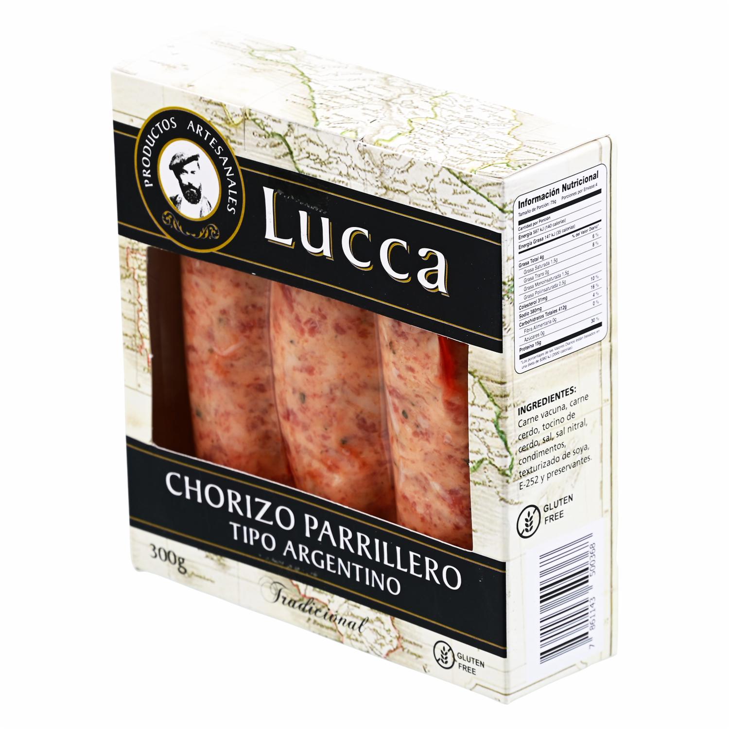 Chorizo Parrillero Argentino LUCCA 300g