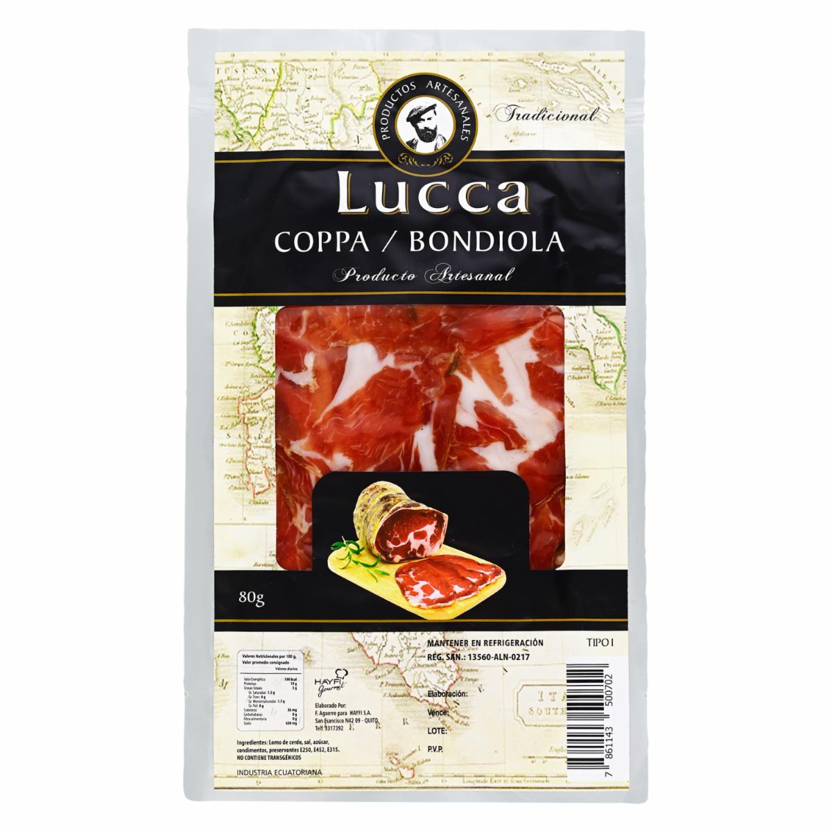 Coppa Bondiola Alpina Feteado LUCCA 80 G