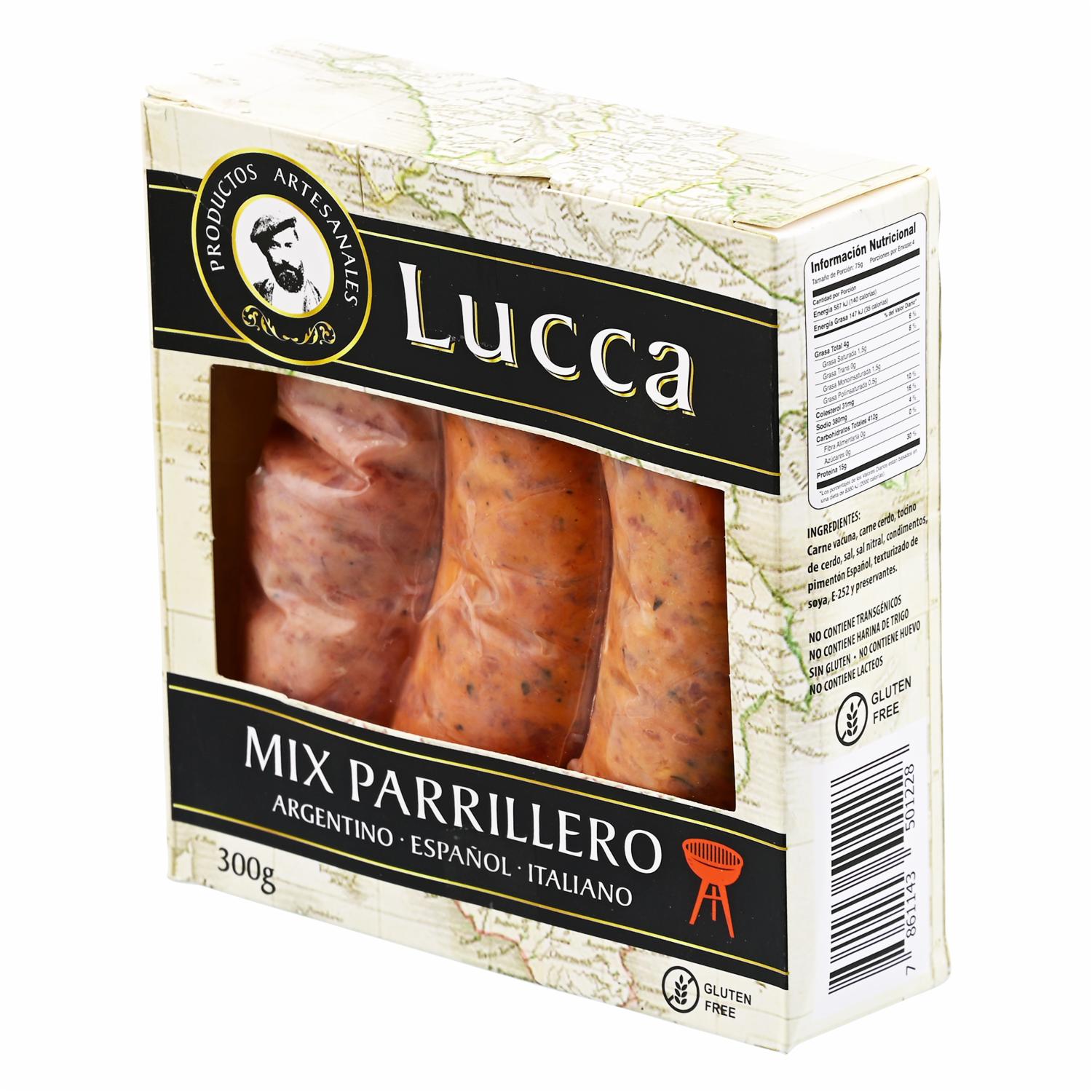 Mix Parrillero Chorizos LUCCA 300g