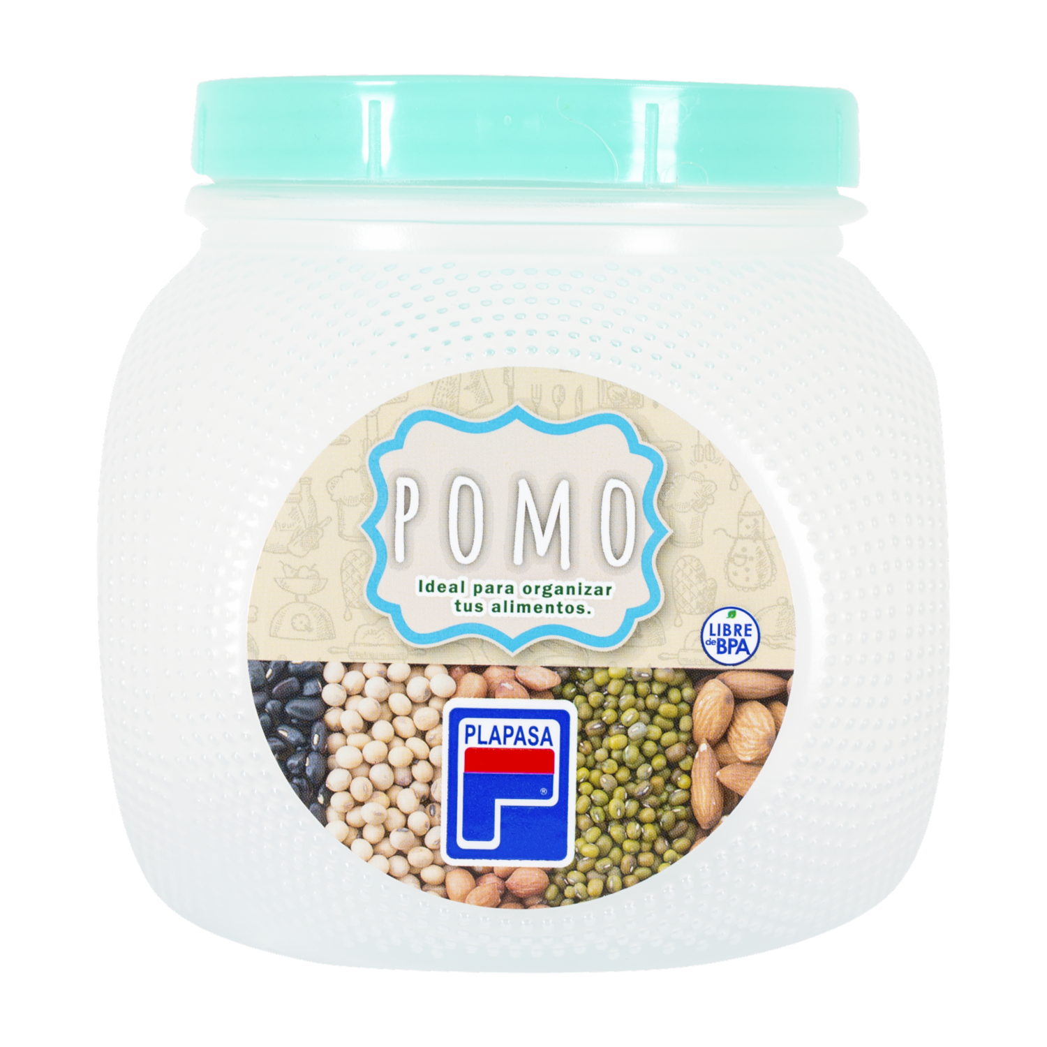 Pomo Con Tapa Verde Menta Velvet PLAPASA N1