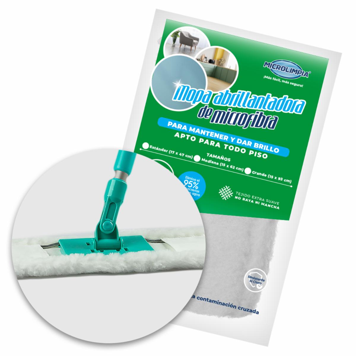 Set De Trapeador Mopa Abrillantadora Mediana MICROLIMPIA Unidad