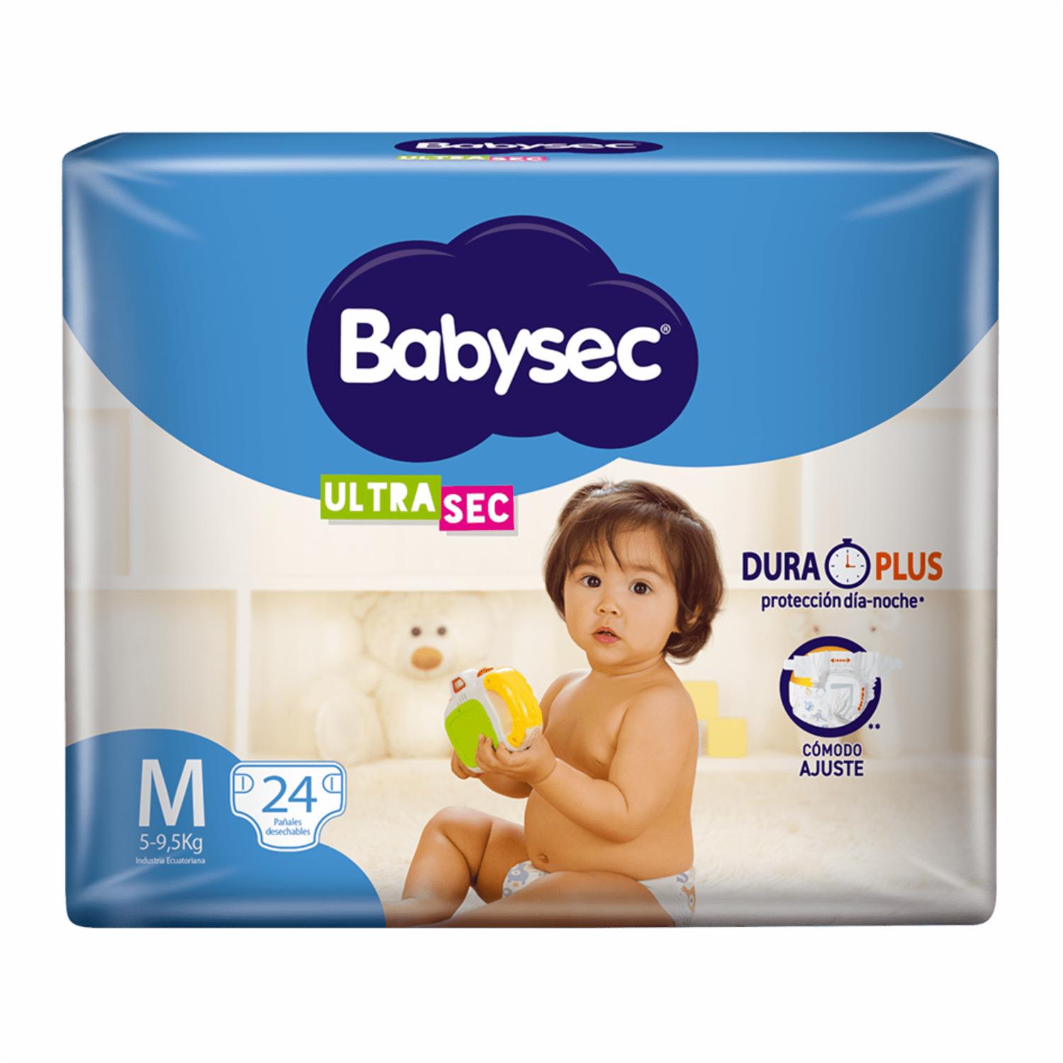 Pañal Desechable Para Bebé Ultrasec BABYSEC X 24 Uds