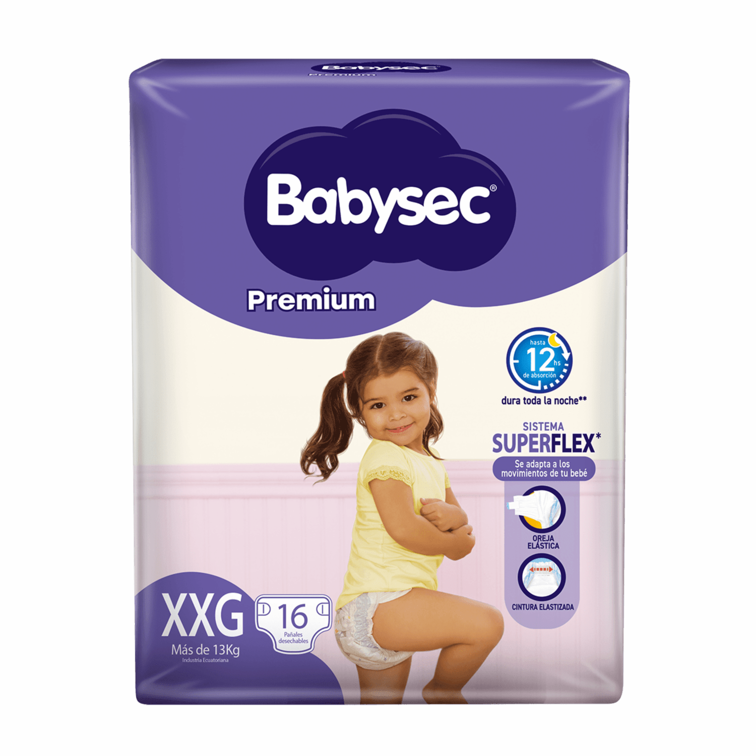 Pañal Desechable Flexiprotec XXG BABYSEC X 16 Uds