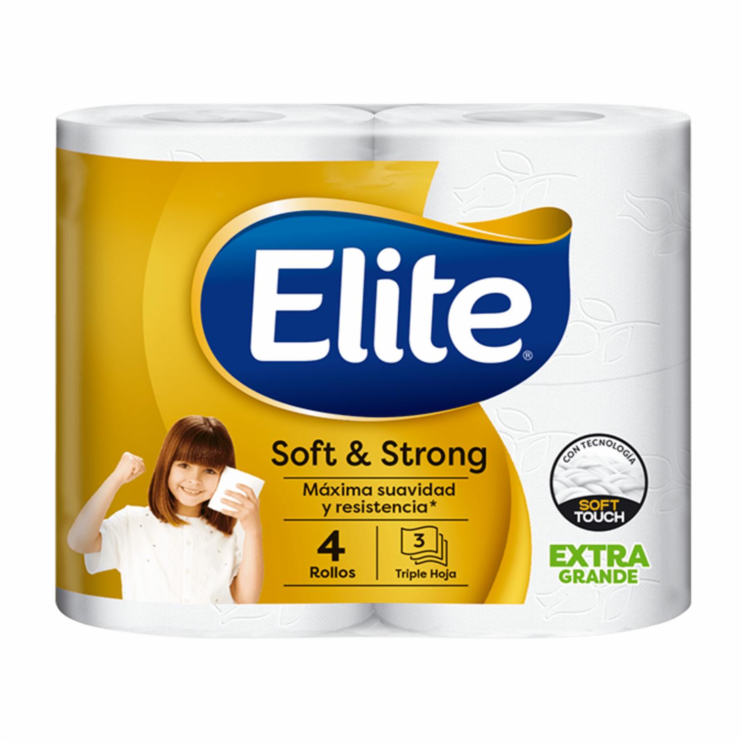 Papel Higiénico Soft & Strong Xg Triple Hoja ELITE 4 Rollos