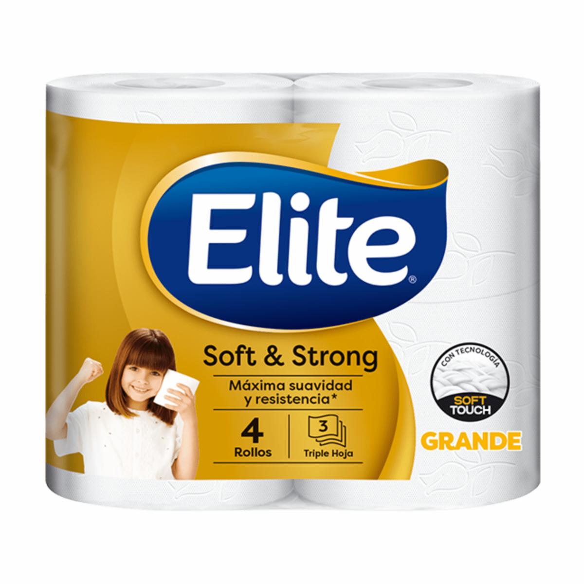 Papel Higiénico Soft & Strong Grande ELITE 4 Rollos