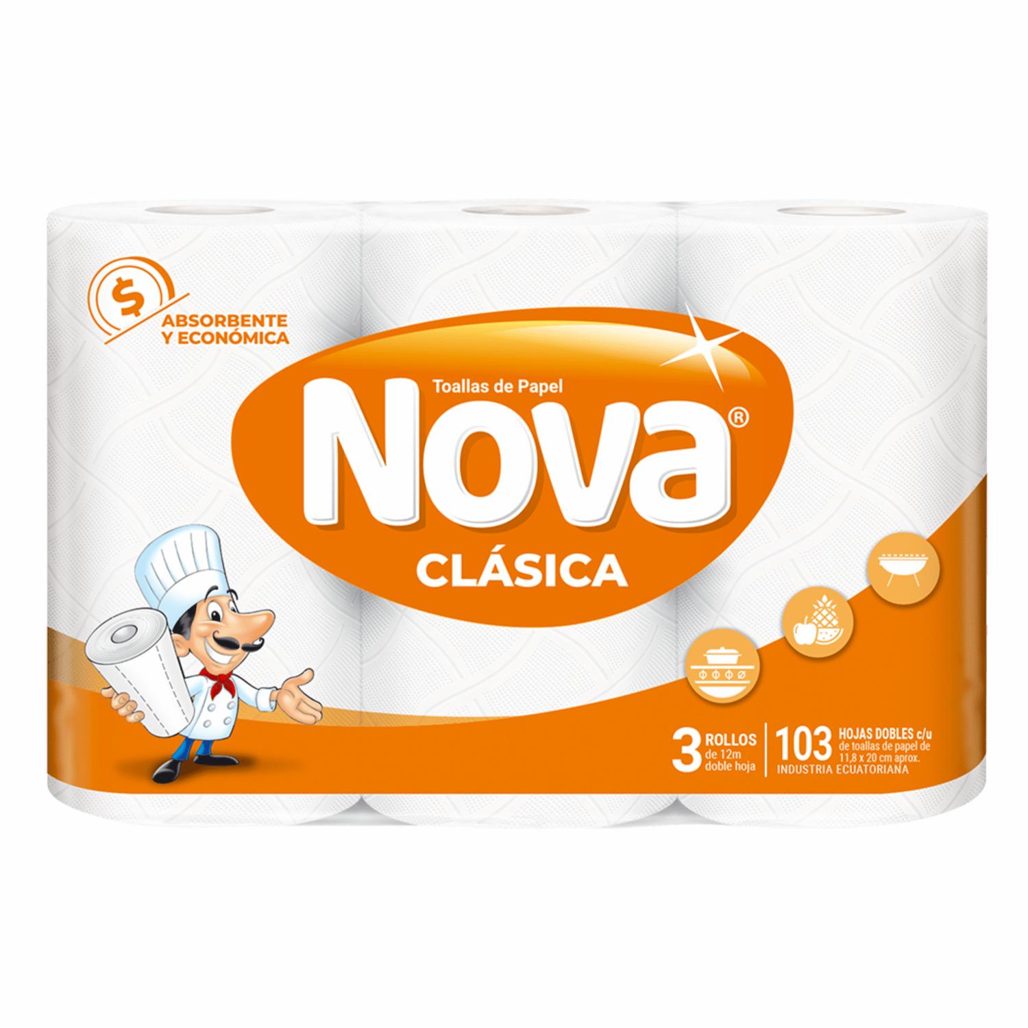 Toalla De Cocina Clásica NOVA 3 X 12 M