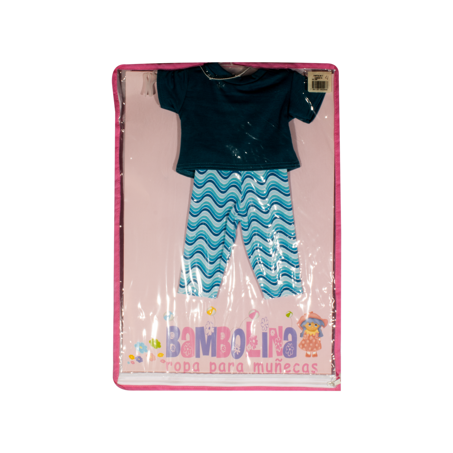 Conjunto De Ropa Camiseta Y Pantalón BAMBOLINA Para Muñeca