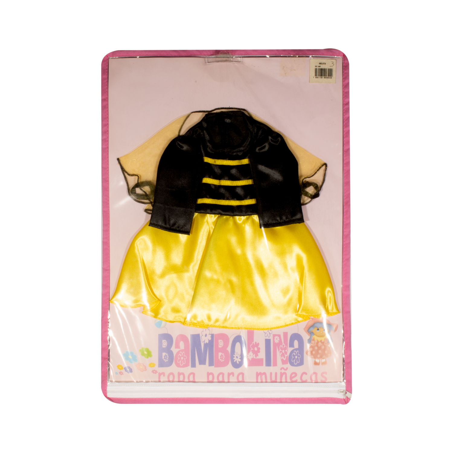 Conjunto De Ropa Disfraz De Abejita BAMBOLINA Para Muñeca