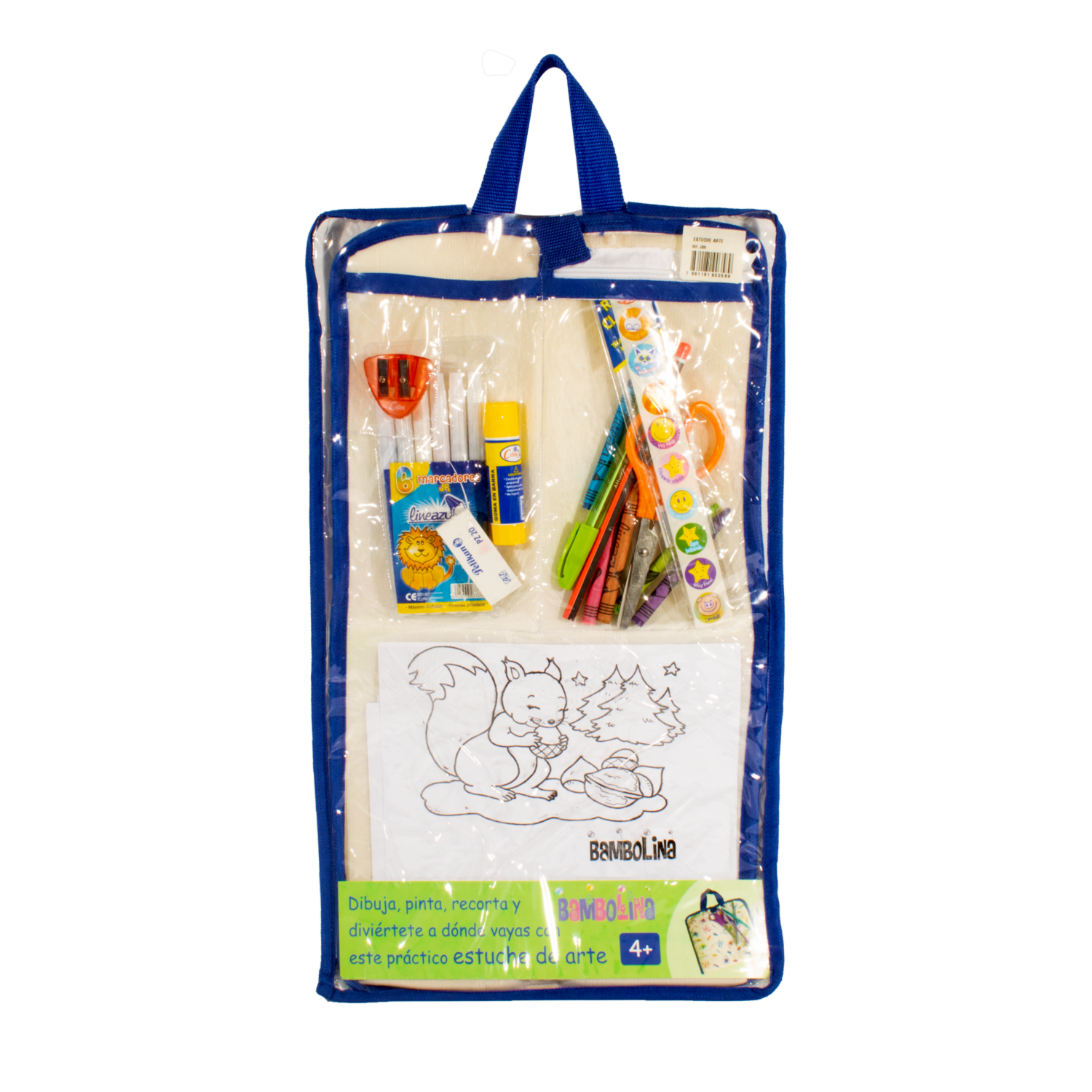 Juego Didáctico Con Estuche De Arte BAMBOLINA Modelos Surtidos