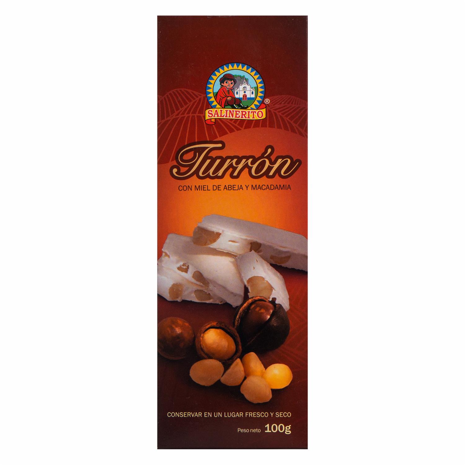 Turrón De Miel Y Macadamia SALINERITO 100 G