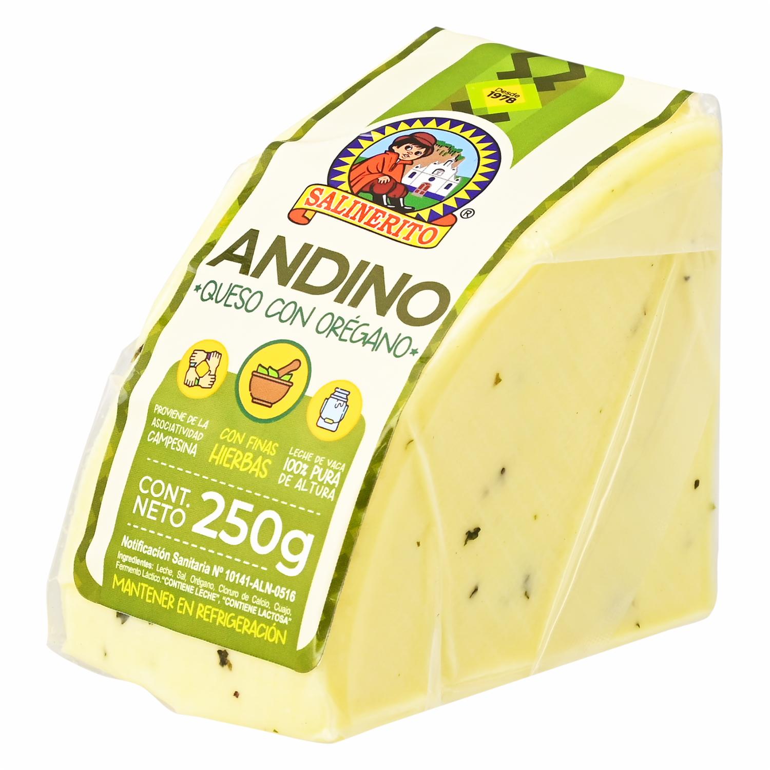 Queso Andino Orégano SALINERITO 250g