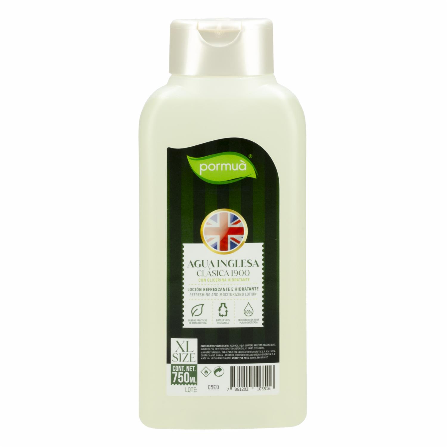 Colonia Refrescante Refrescante De Inglesa Clásica PORMUÀ 750 Ml