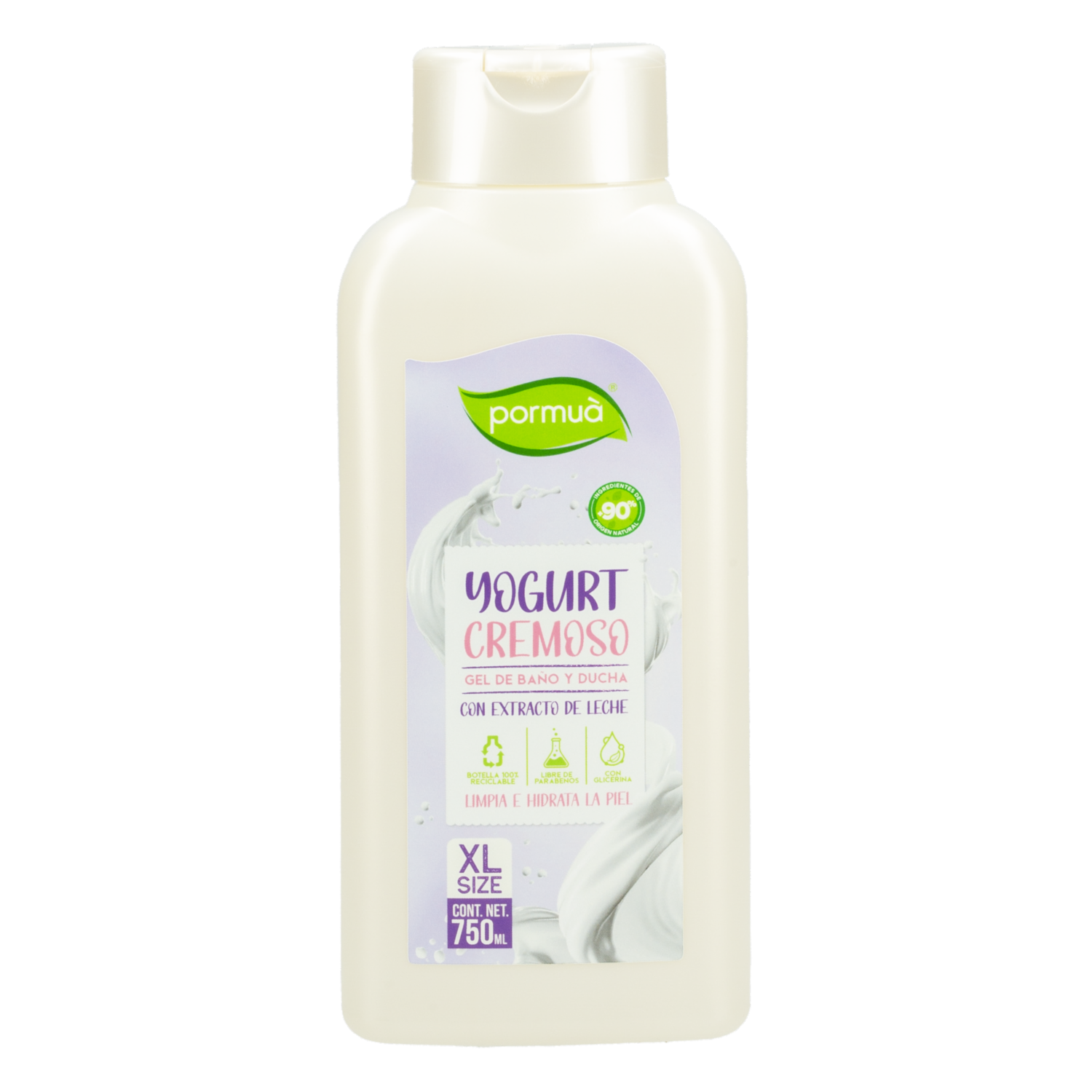 Gel De Baño Yogurt Cremoso PORMUÀ 750 Ml