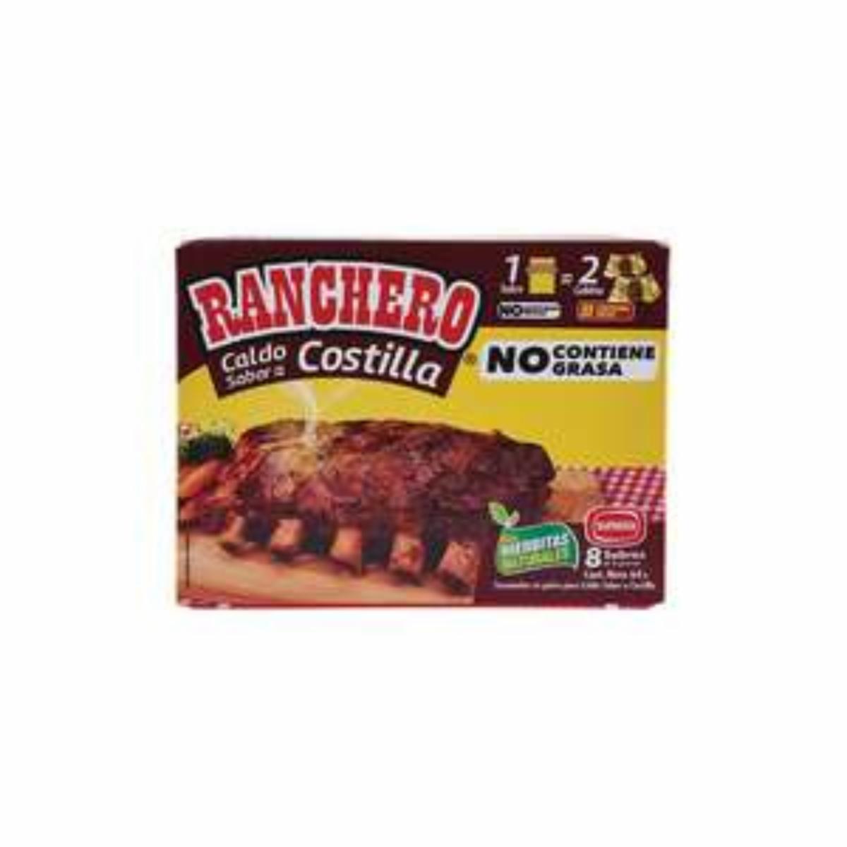 Caldo En Polvo Sabor A Costilla RANCHERO 64 g