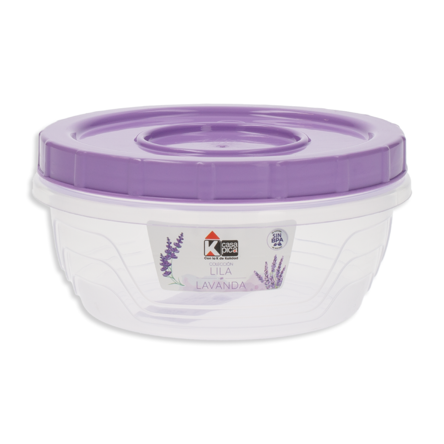 Pomo Rosca Diseño Ondas Color Lilalavanda Y Violeta CASA PICA 600 Ml