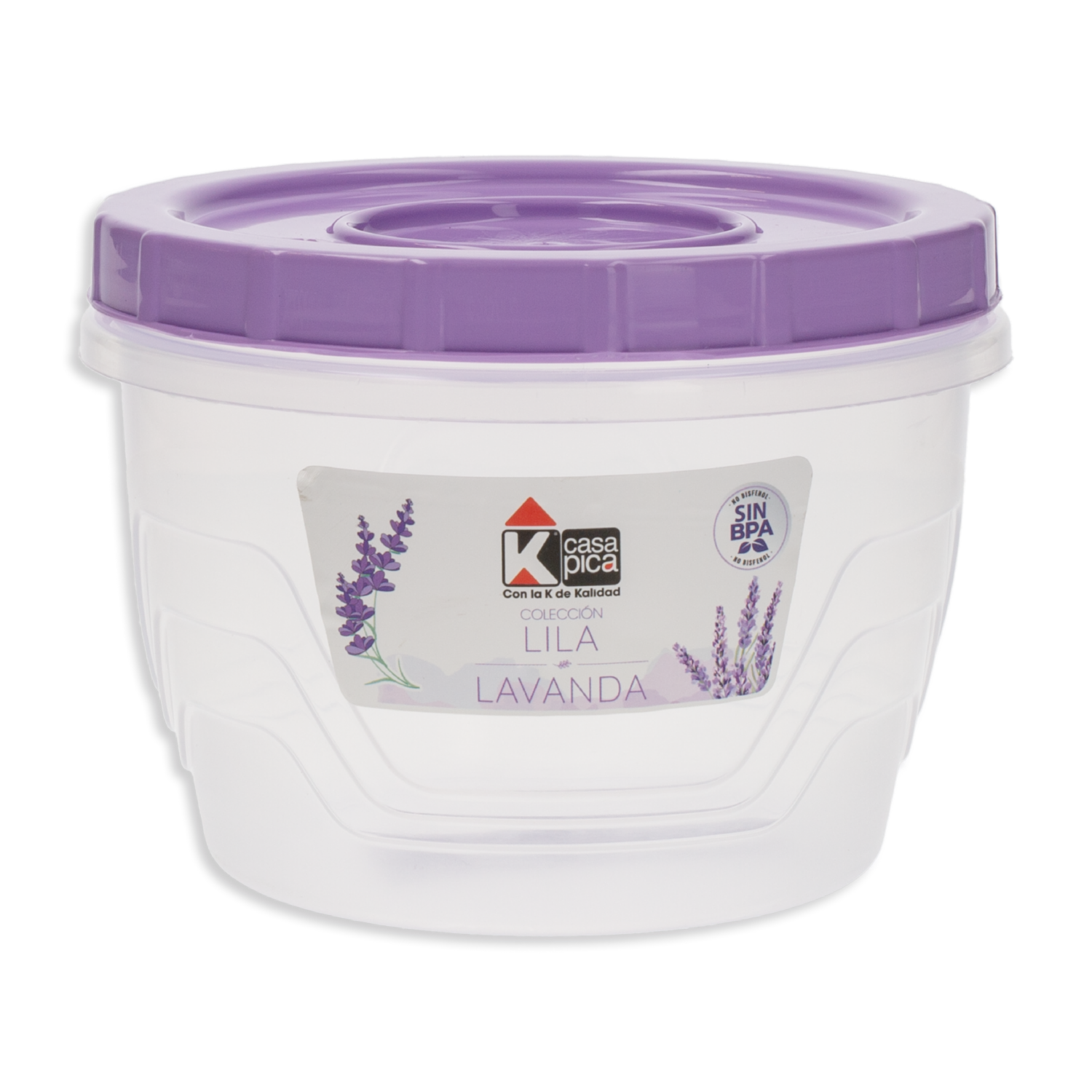 Pomo Rosca Diseño Ondas Color Lila Lavanda Violeta CASA PICA 1 L