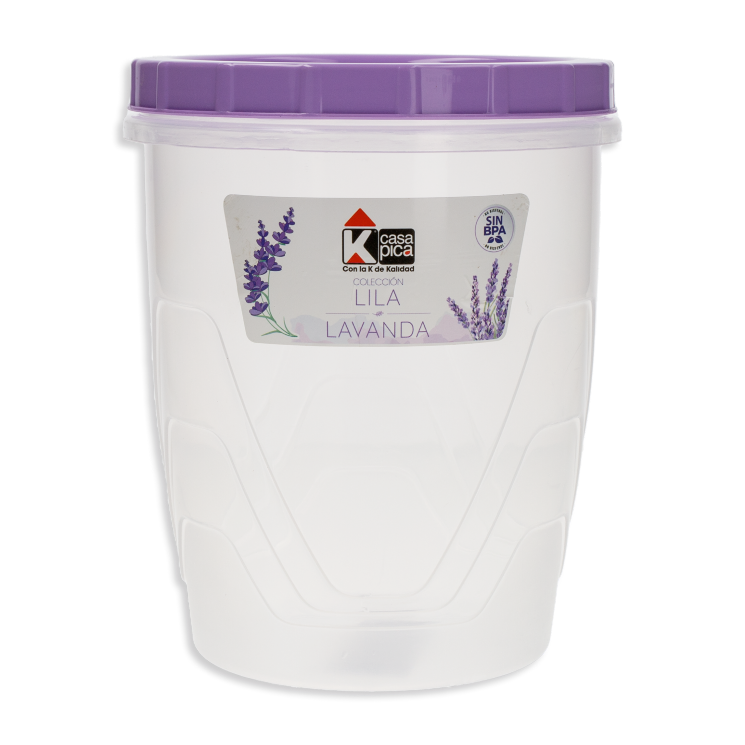 Pomo Rosca Diseño Ondas Color Lilalavanda Y Violeta CASA PICA 2 L