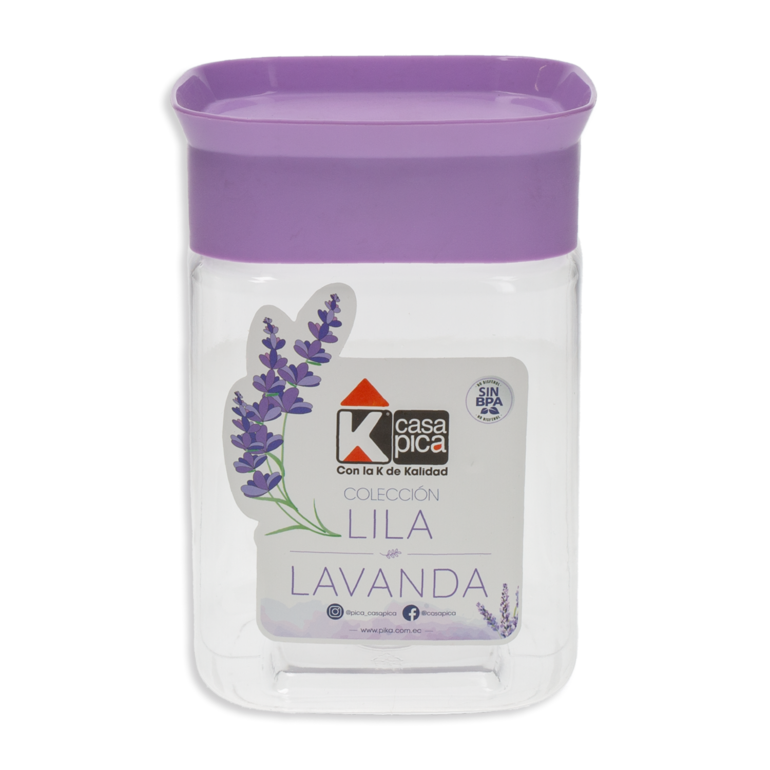 Frasco Mini Pomo Colección Boga Lila Lavanda Violeta CASA PICA Unidad