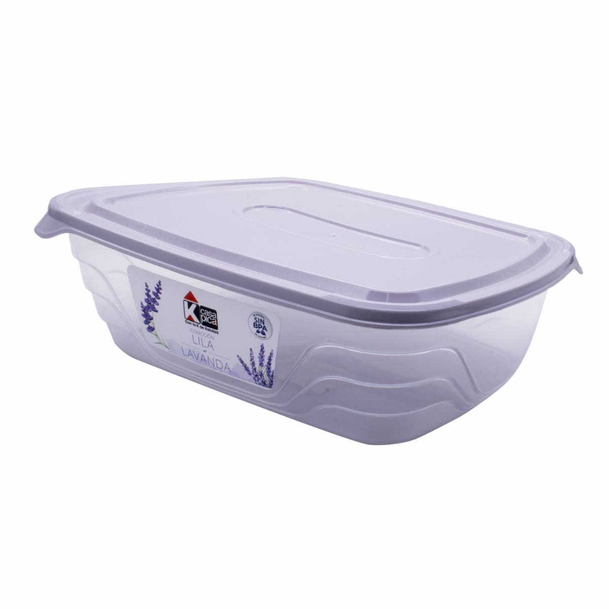 Repostero Diseño Ondas Lila Lavanda Color Gris CASA PICA 5.5 Litros