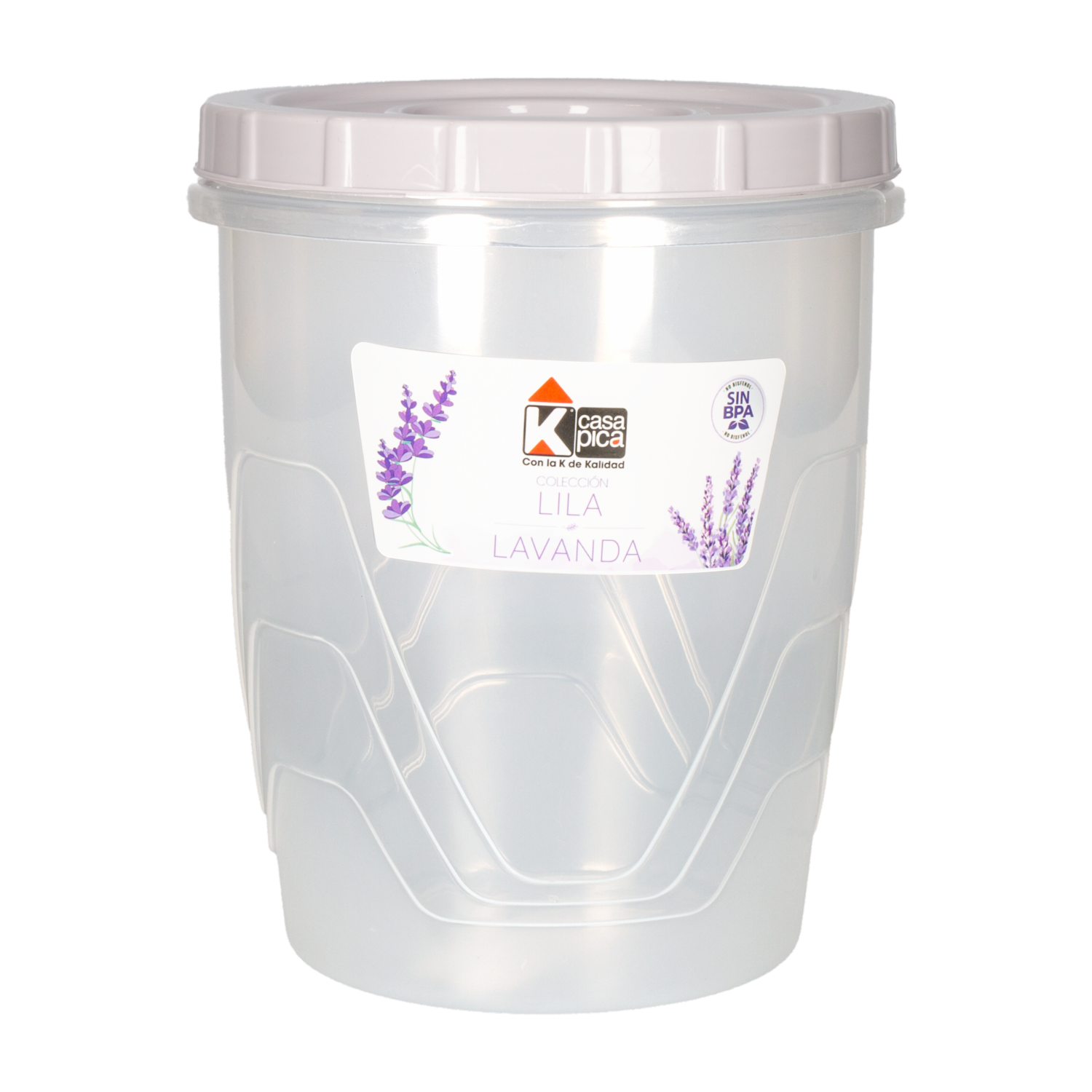 Pomo Rosca Diseño Ondas Color Lilalavanda Y Violeta CASA PICA 2 L